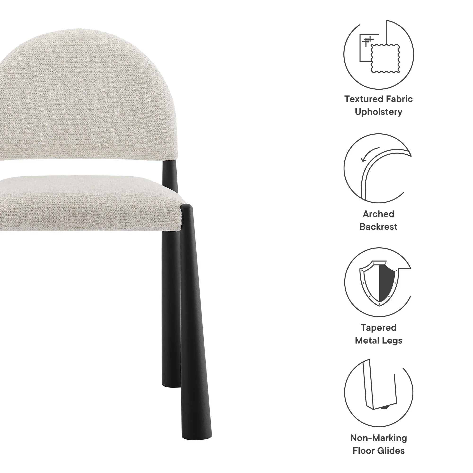 Hayley Upholstered Fabric Dining Side Chair by Modway - Image 28