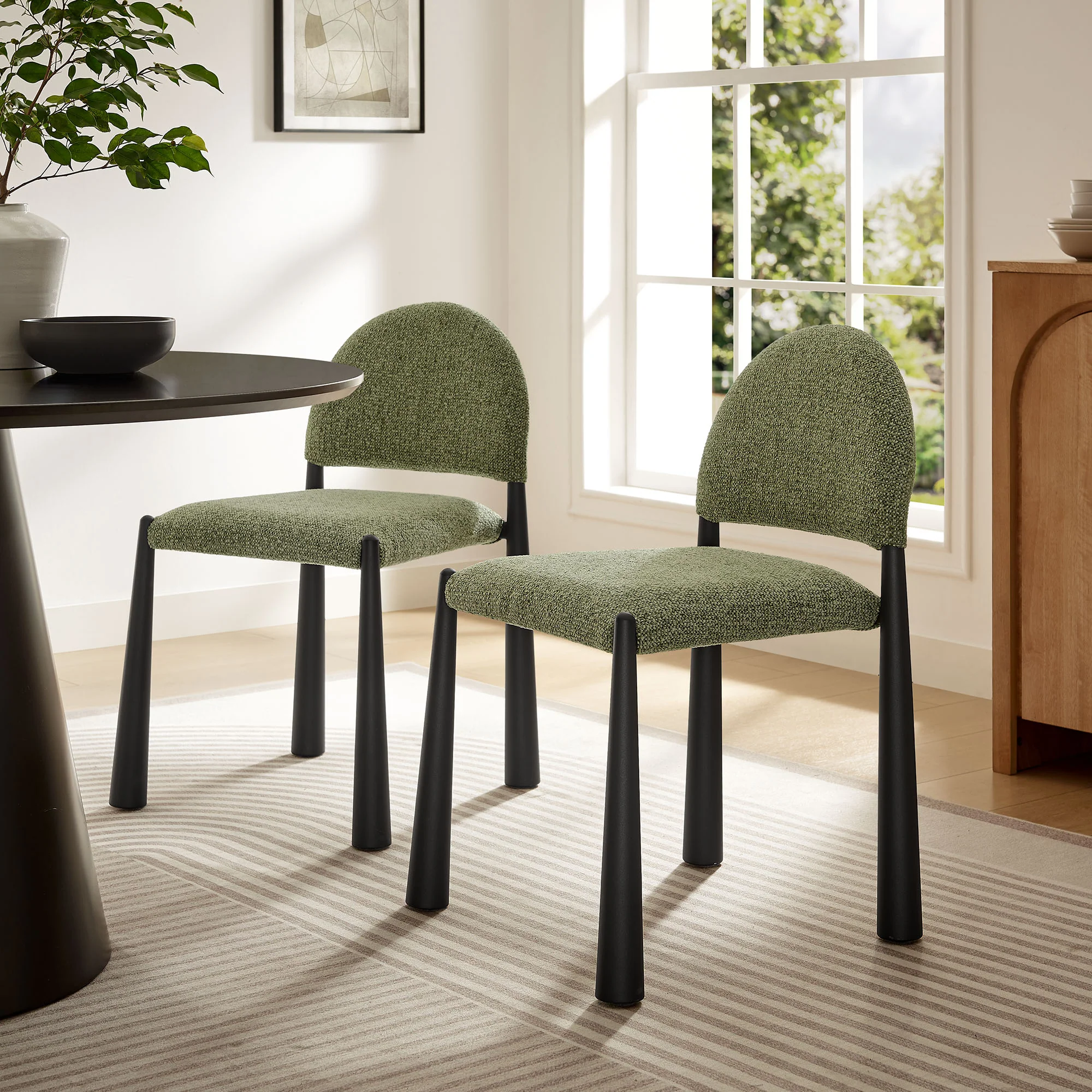 Hayley Upholstered Fabric Dining Side Chair by Modway - Image 37