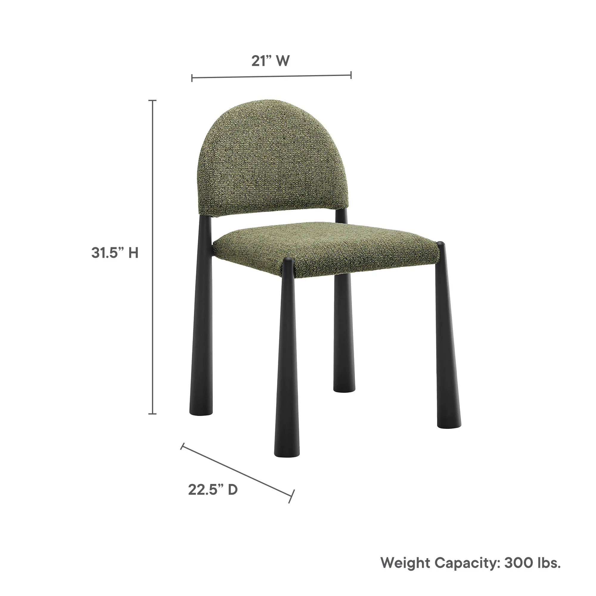 Hayley Upholstered Fabric Dining Side Chair by Modway - Image 39