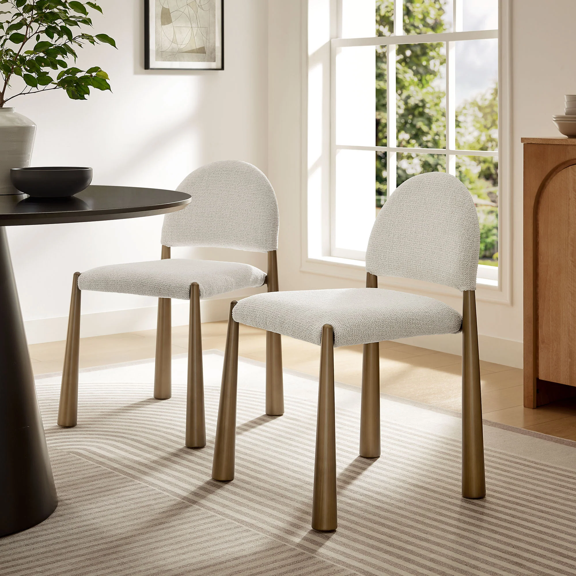 Hayley Upholstered Fabric Dining Side Chair by Modway - Image 47
