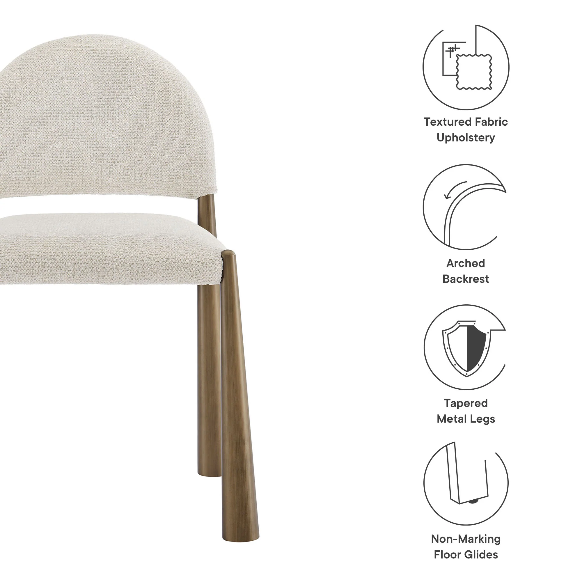 Hayley Upholstered Fabric Dining Side Chair by Modway - Image 48