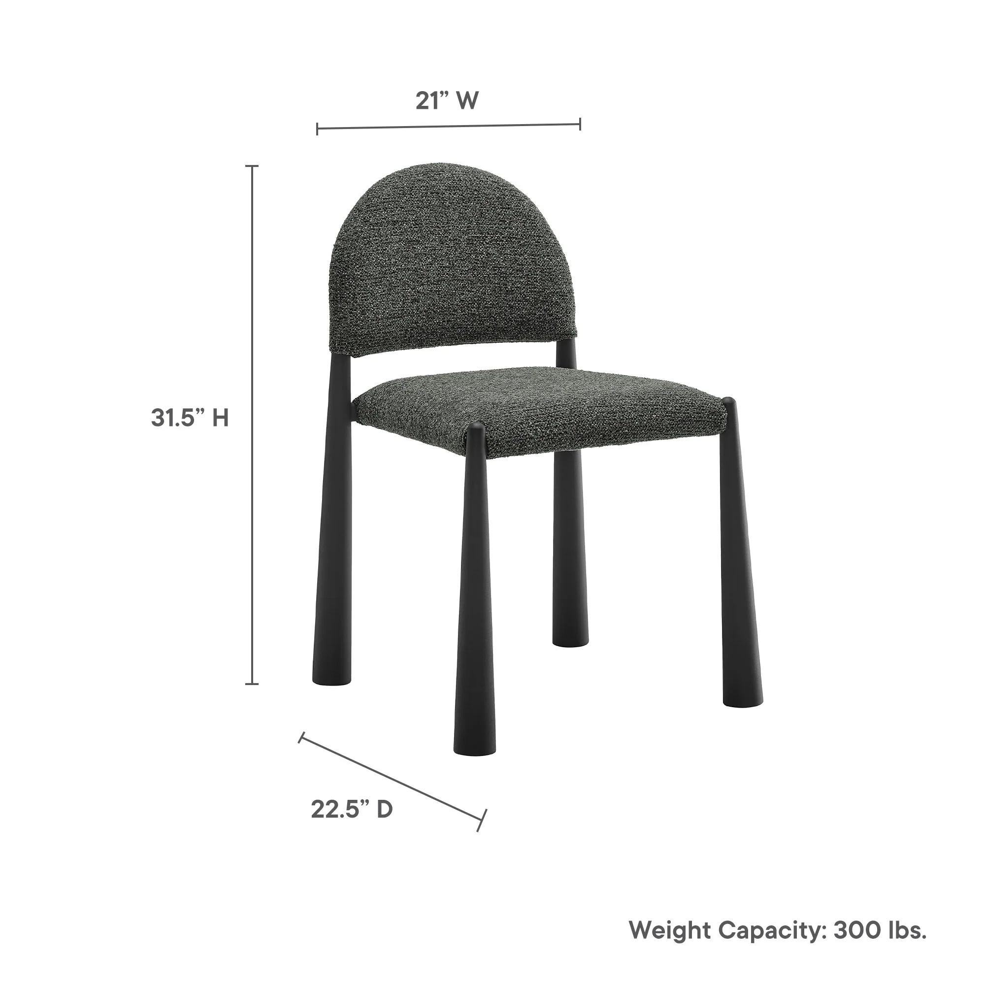 Hayley Upholstered Fabric Dining Side Chair by Modway - Image 9