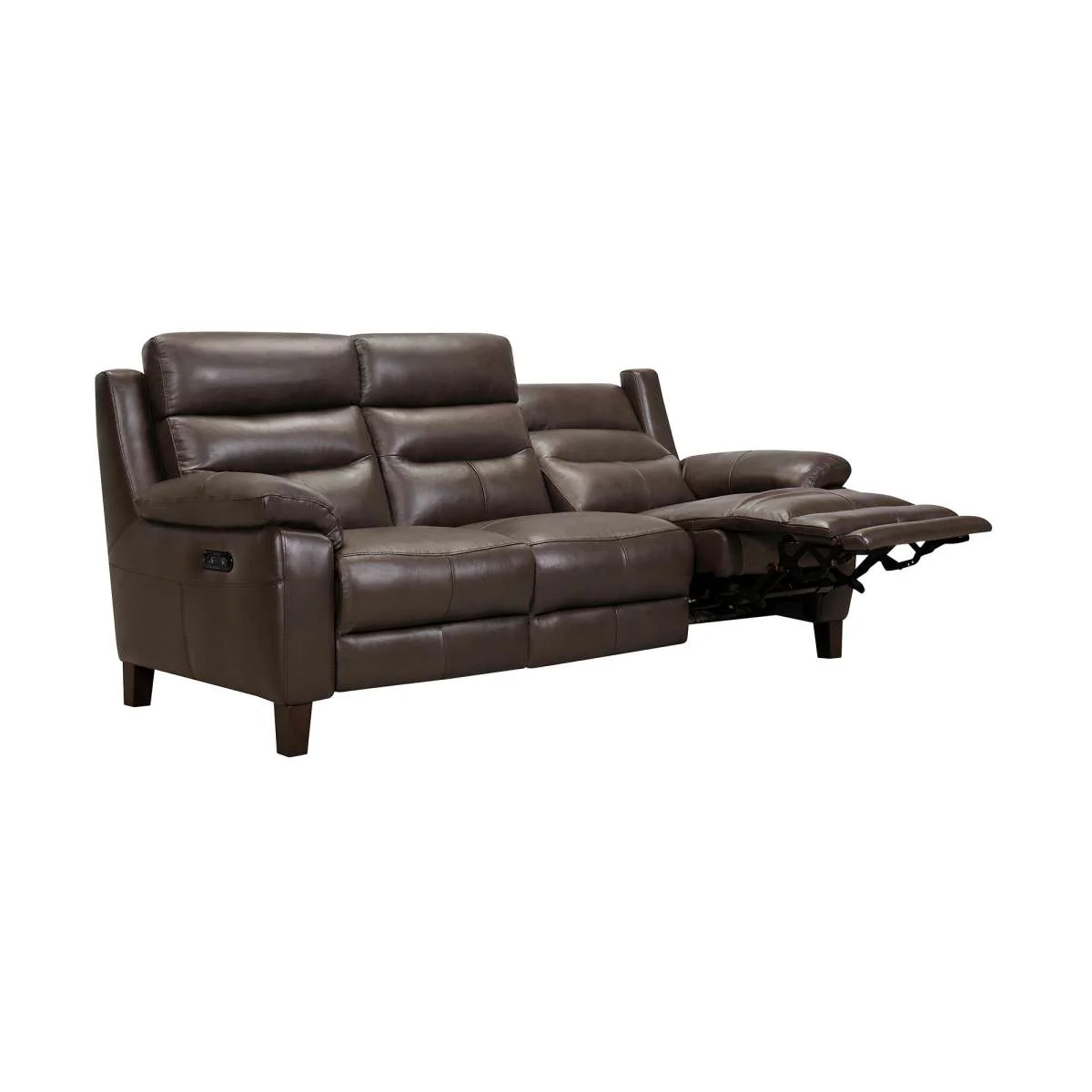 Hayward 82" Dove Gray Genuine Leather Power Reclining Sofa By Armen Living - Image 10
