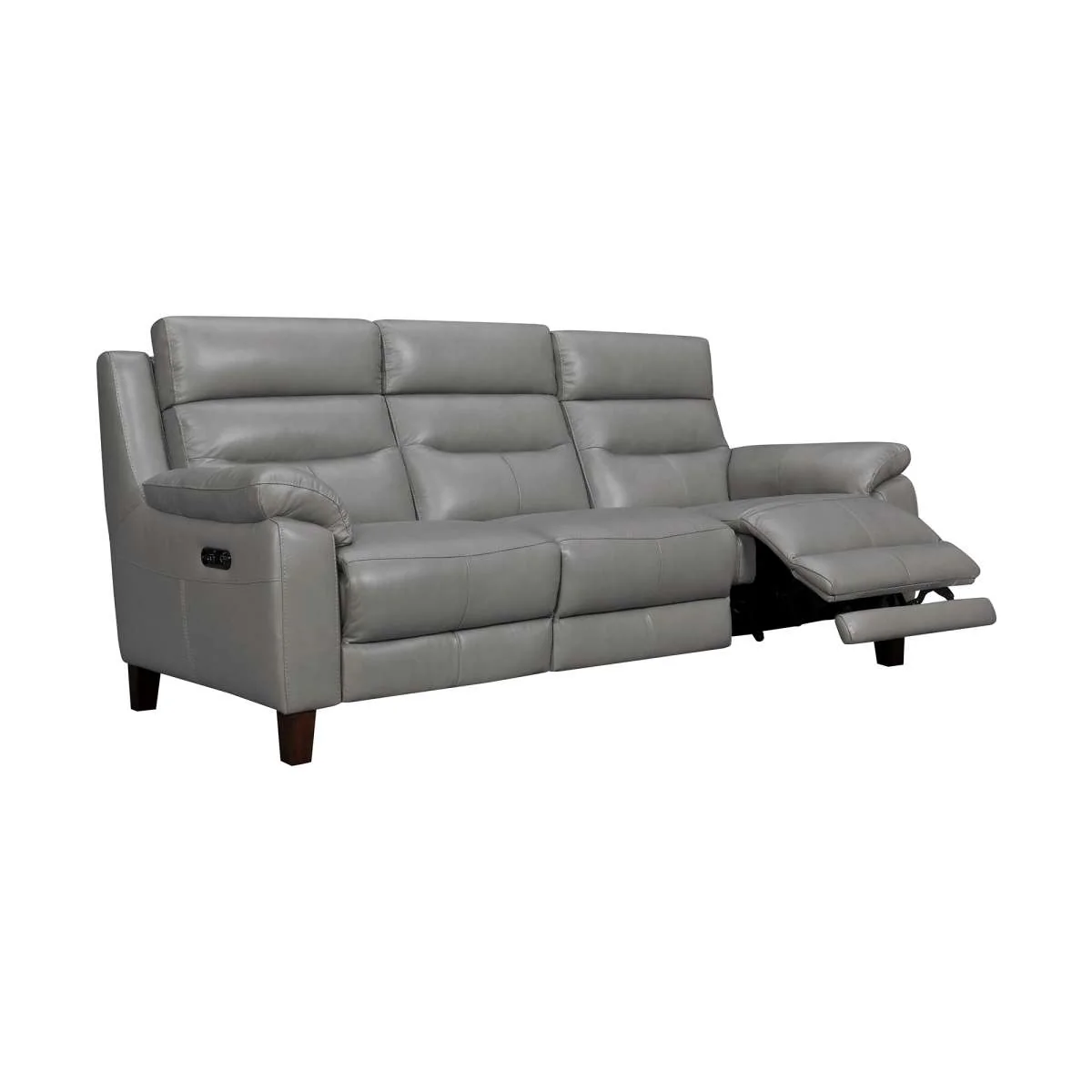 Hayward 82" Dove Gray Genuine Leather Power Reclining Sofa By Armen Living - Image 17