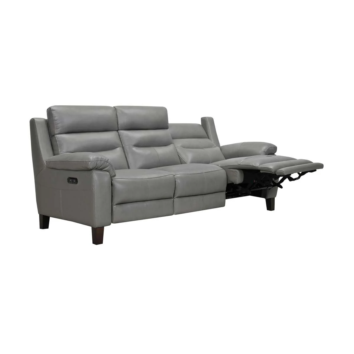 Hayward 82" Dove Gray Genuine Leather Power Reclining Sofa By Armen Living - Image 18