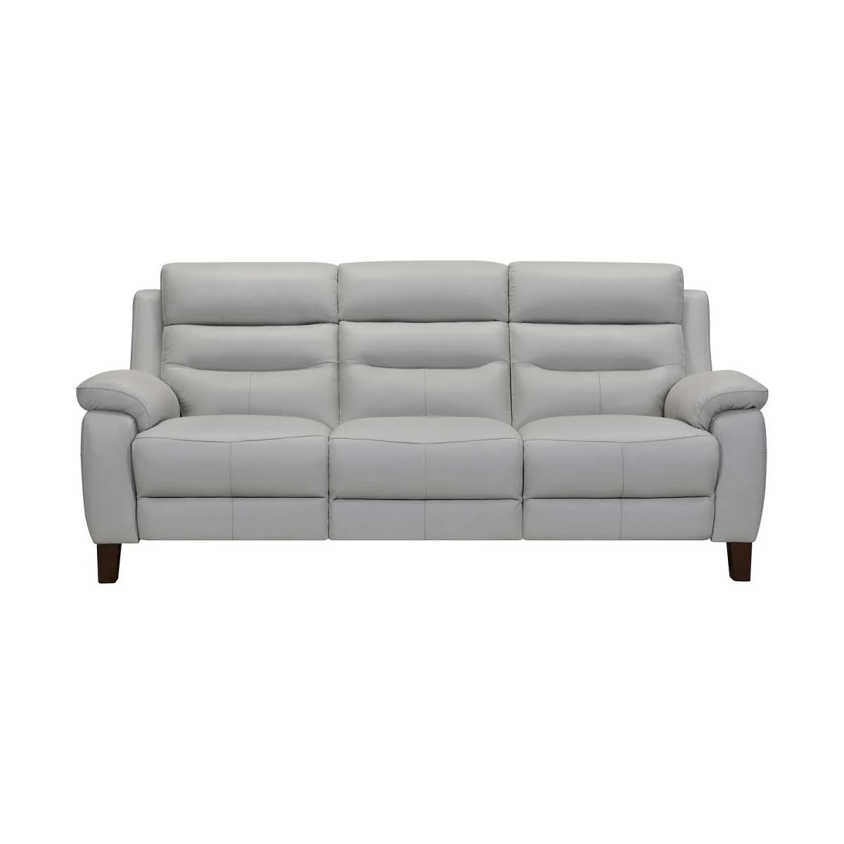 Hayward 82" Dove Gray Genuine Leather Power Reclining Sofa By Armen Living - Image 2