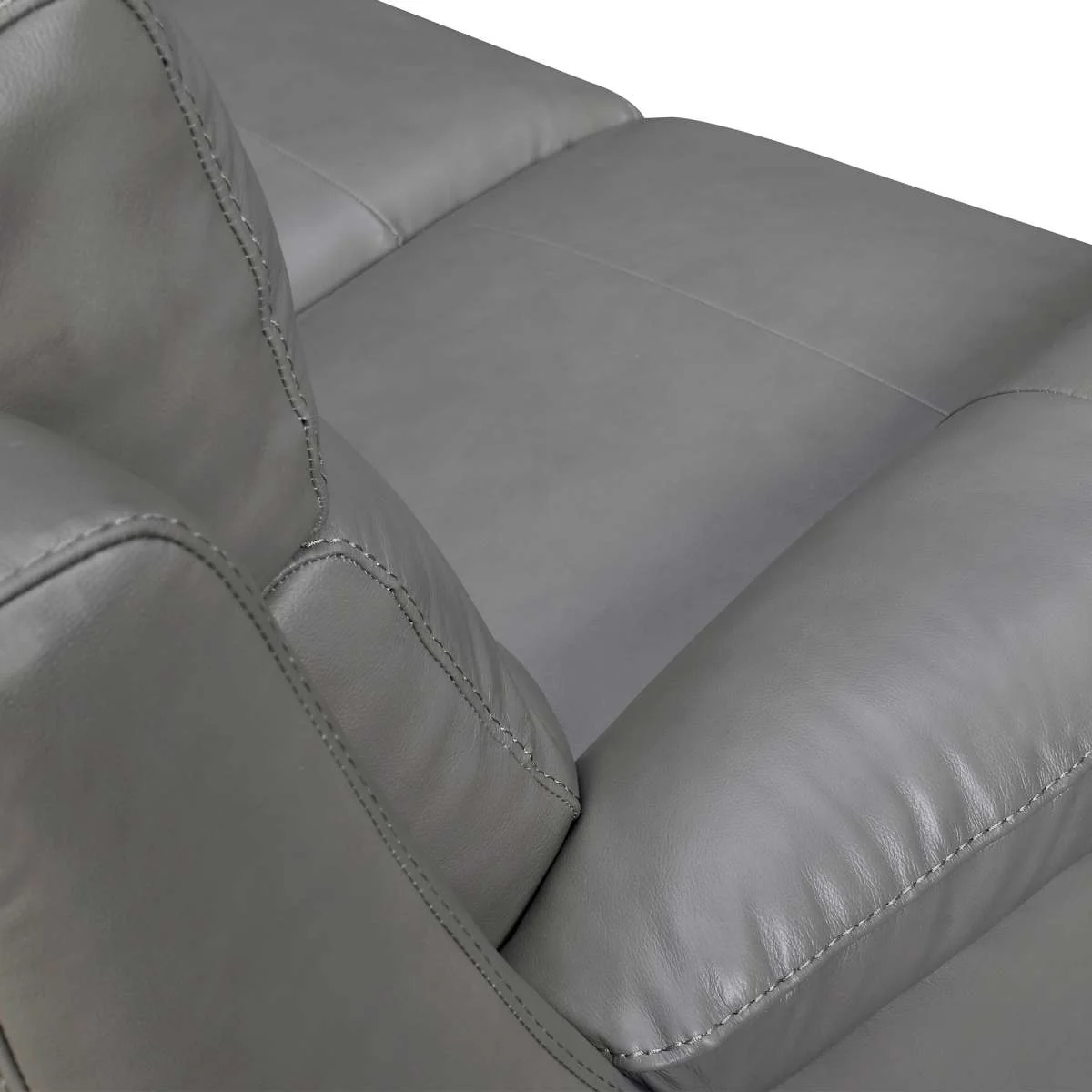 Hayward 82" Dove Gray Genuine Leather Power Reclining Sofa By Armen Living - Image 20