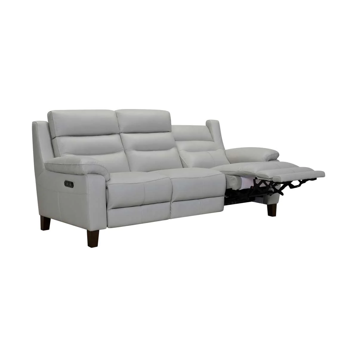 Hayward 82" Dove Gray Genuine Leather Power Reclining Sofa By Armen Living - Image 4
