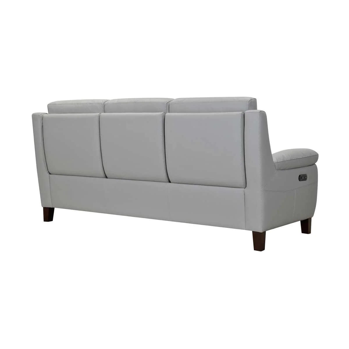 Hayward 82" Dove Gray Genuine Leather Power Reclining Sofa By Armen Living - Image 5