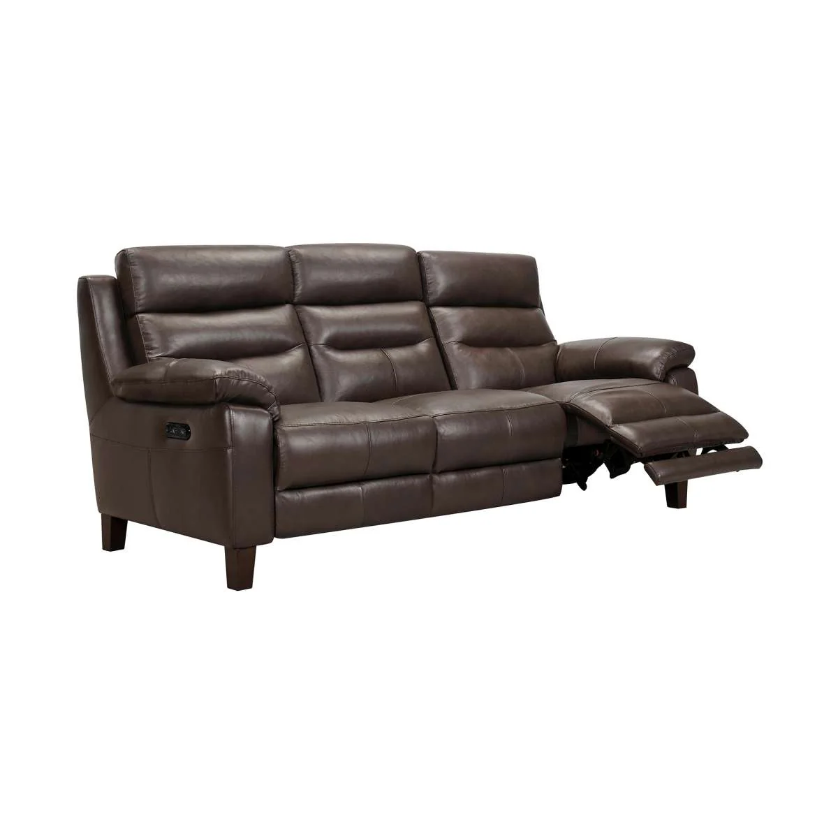 Hayward 82" Dove Gray Genuine Leather Power Reclining Sofa By Armen Living - Image 9