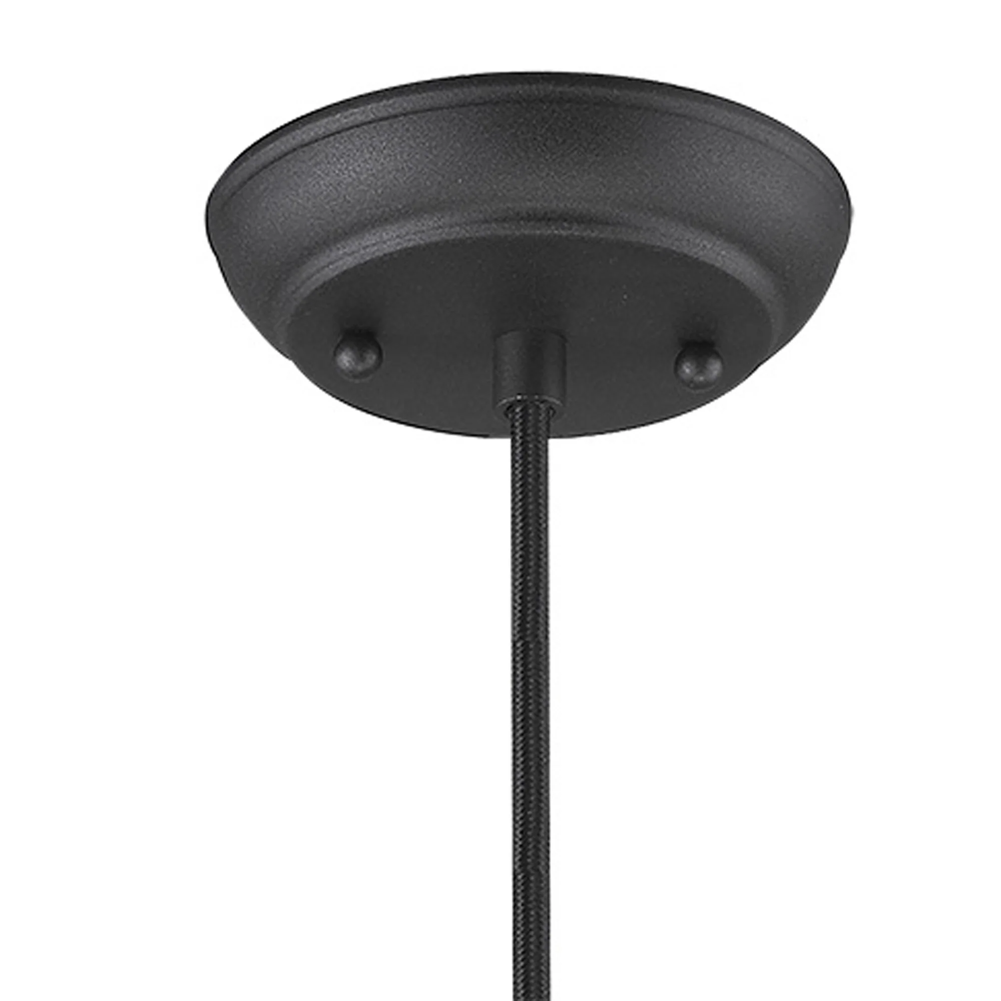 Hedron 1-Light Matte Black Pendant By Homeroots - Image 4
