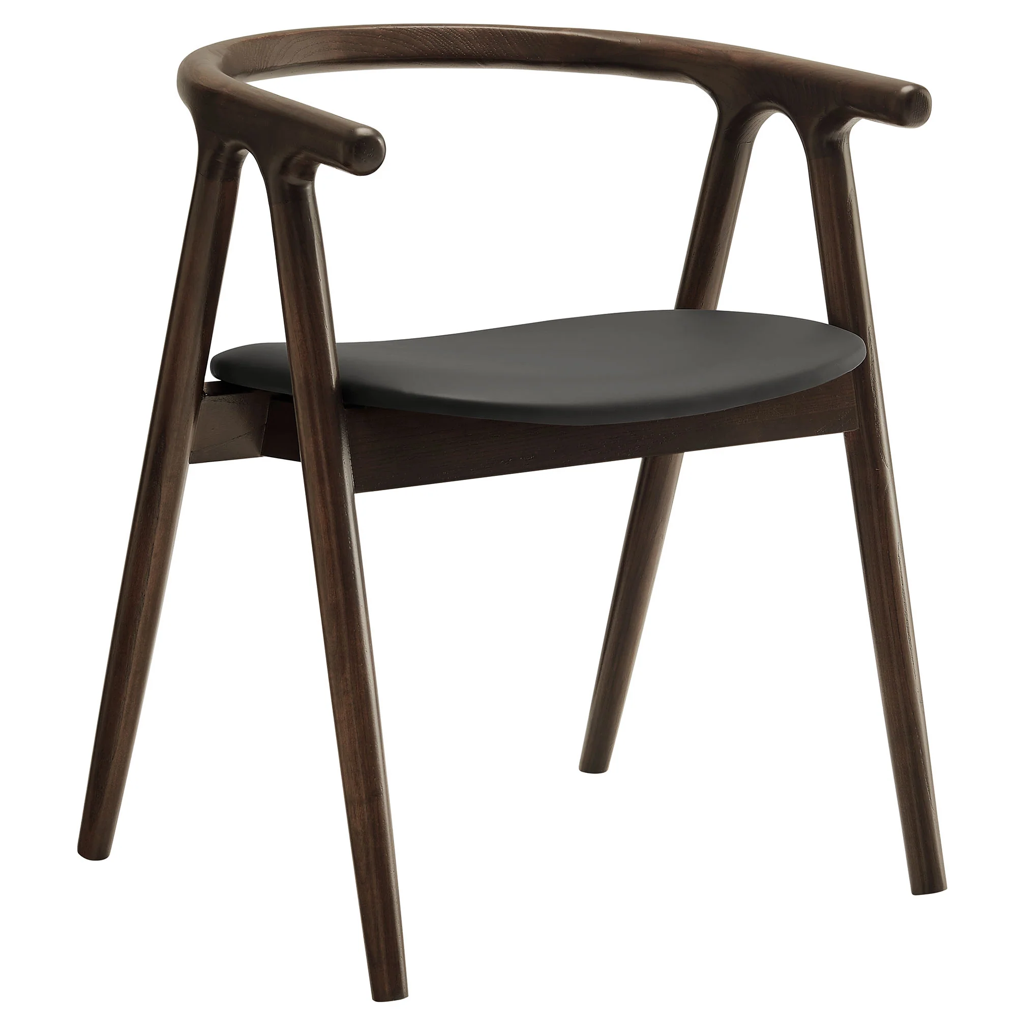 Henry Vegan Leather and Wood Dining Chair by Modway - Image 2