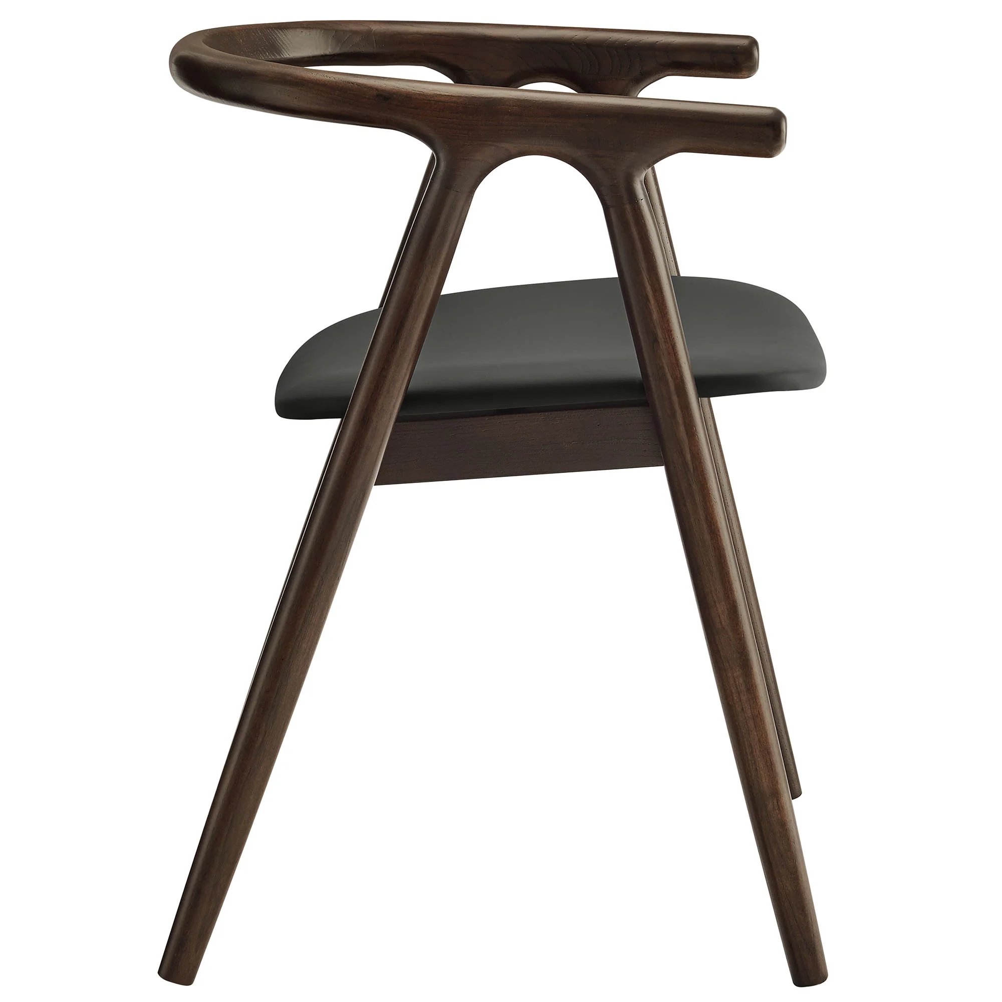 Henry Vegan Leather and Wood Dining Chair by Modway - Image 3