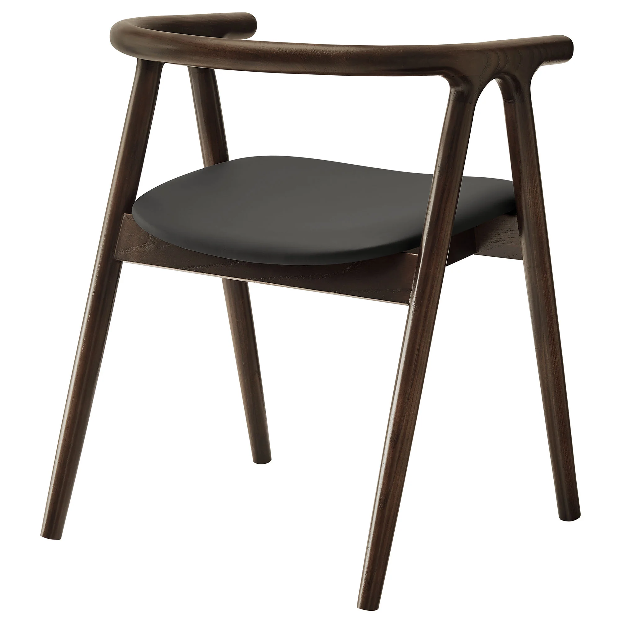 Henry Vegan Leather and Wood Dining Chair by Modway - Image 4