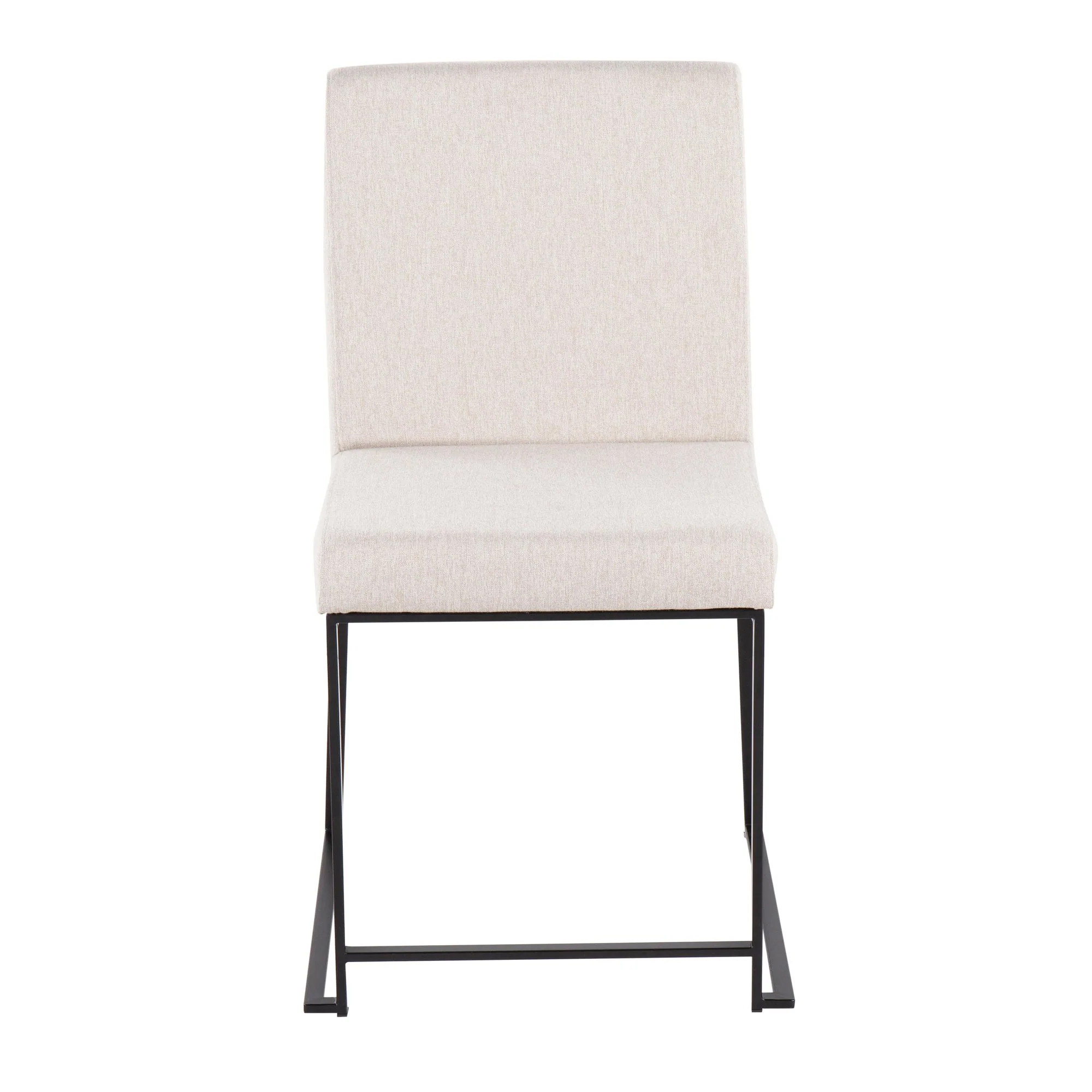 High Back Fuji Dining Chair - Set of 2 Beige By LumiSource - DC-HBFUJI BKBG2 - Image 2