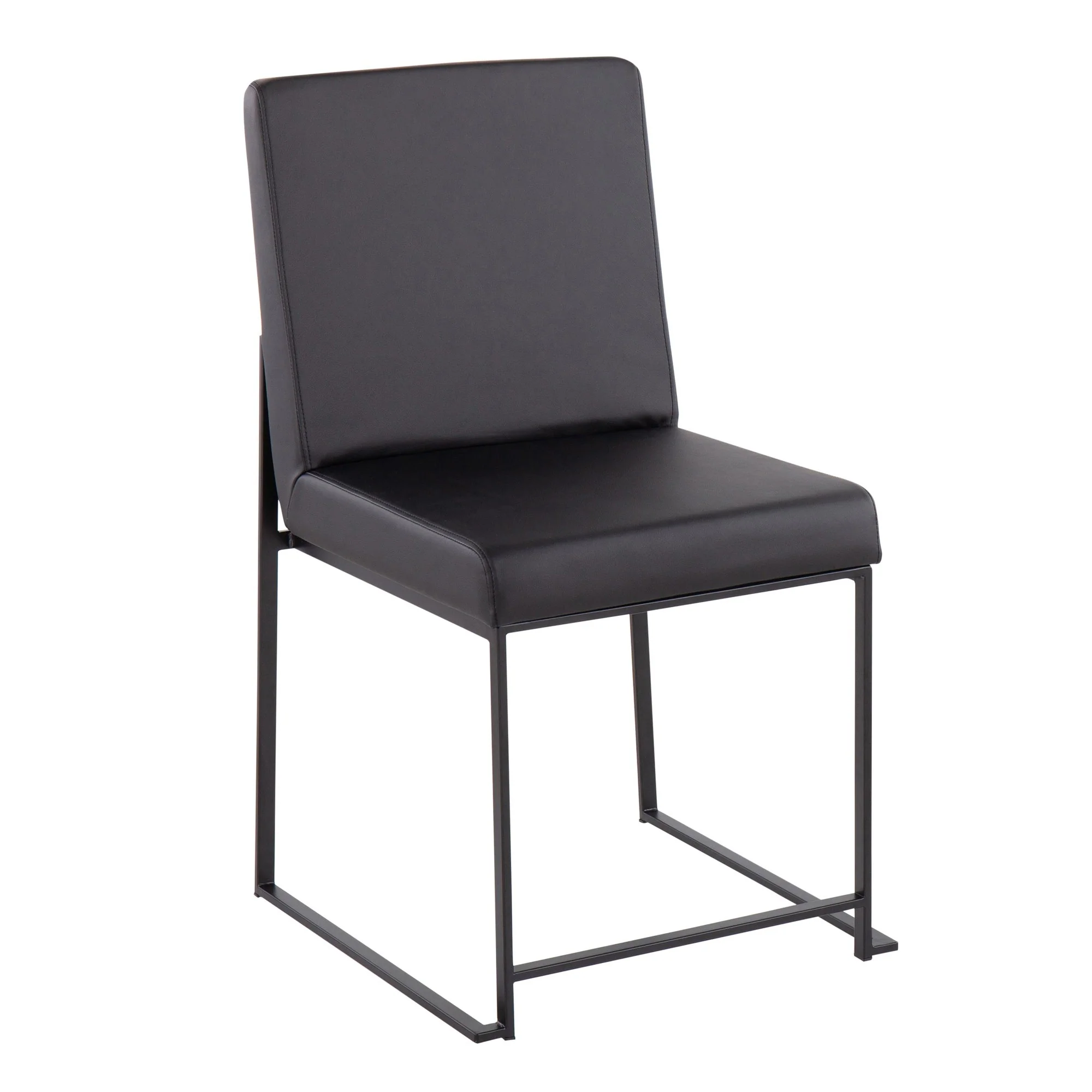 High Back Fuji Dining Chair - Set of 2 Black By LumiSource - DC-HBFUJI BKBK2 - Image 8