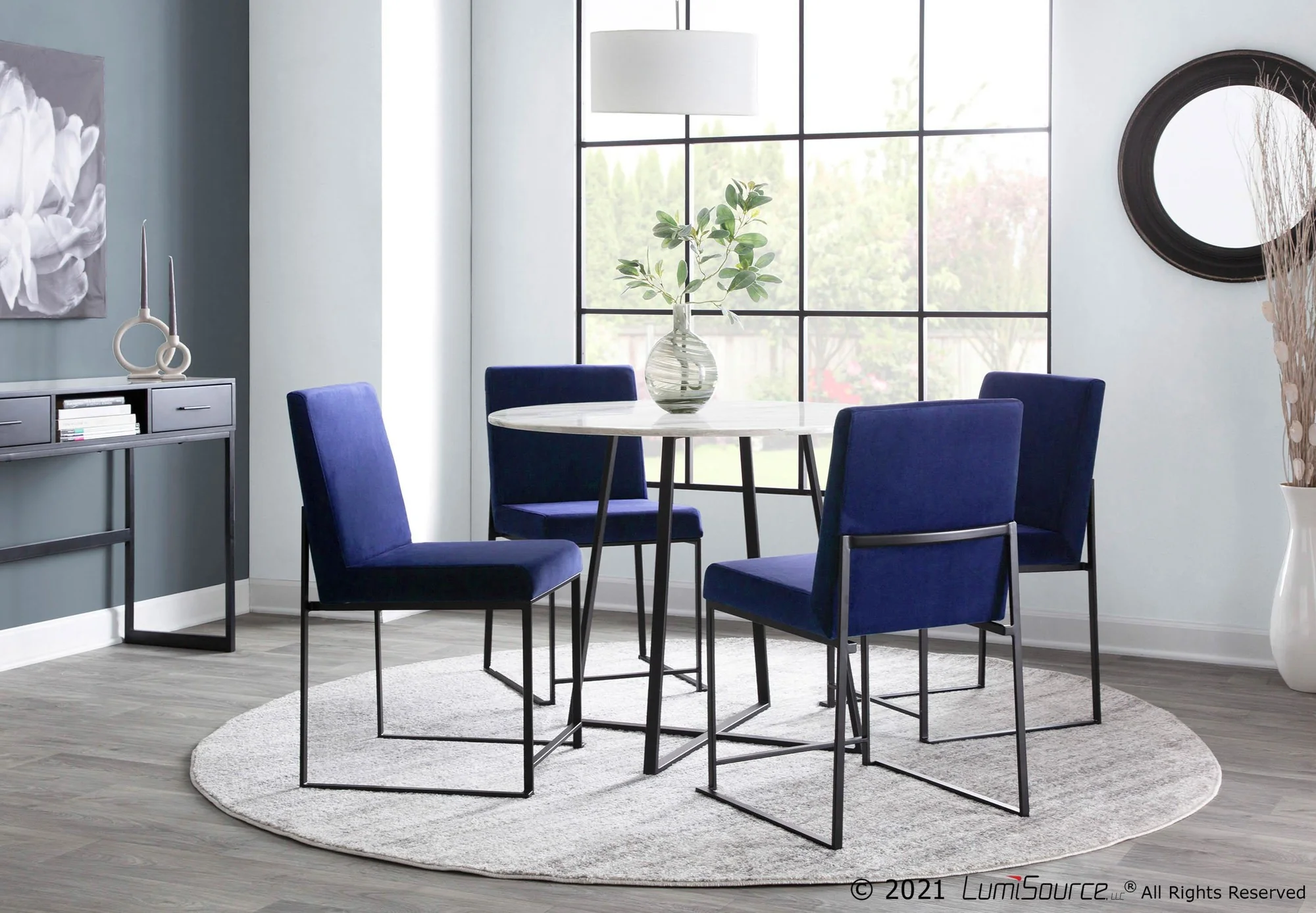 High Back Fuji Dining Chair - Set of 2 Black By LumiSource - DC-HBFUJI BKVBK2 - Image 16