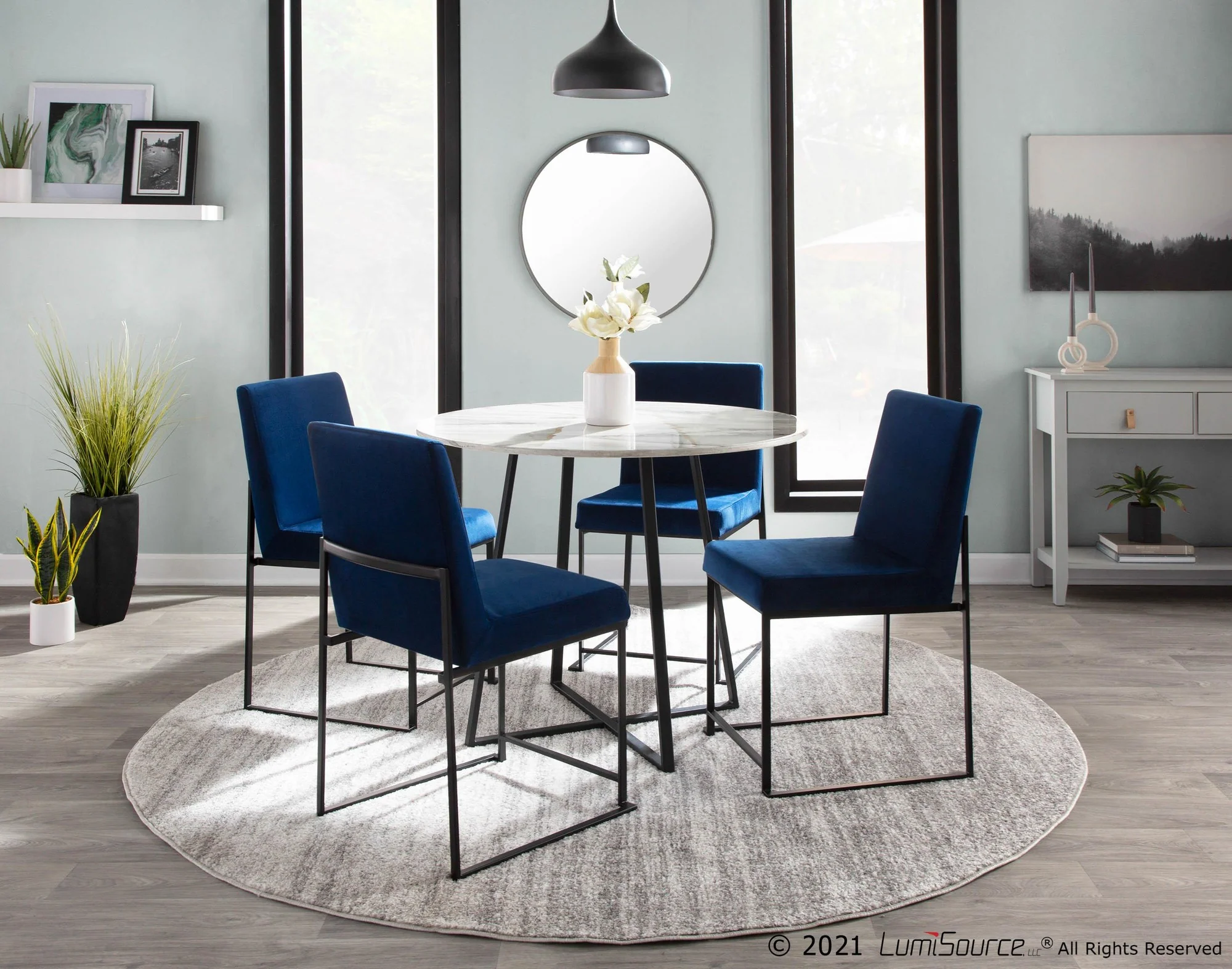 High Back Fuji Dining Chair - Set of 2 Black By LumiSource - DC-HBFUJI BKVBK2 - Image 17
