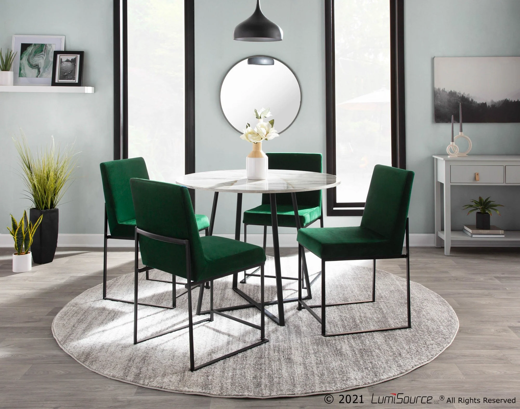 High Back Fuji Dining Chair - Set of 2 Black By LumiSource - DC-HBFUJI BKVBK2 - Image 27