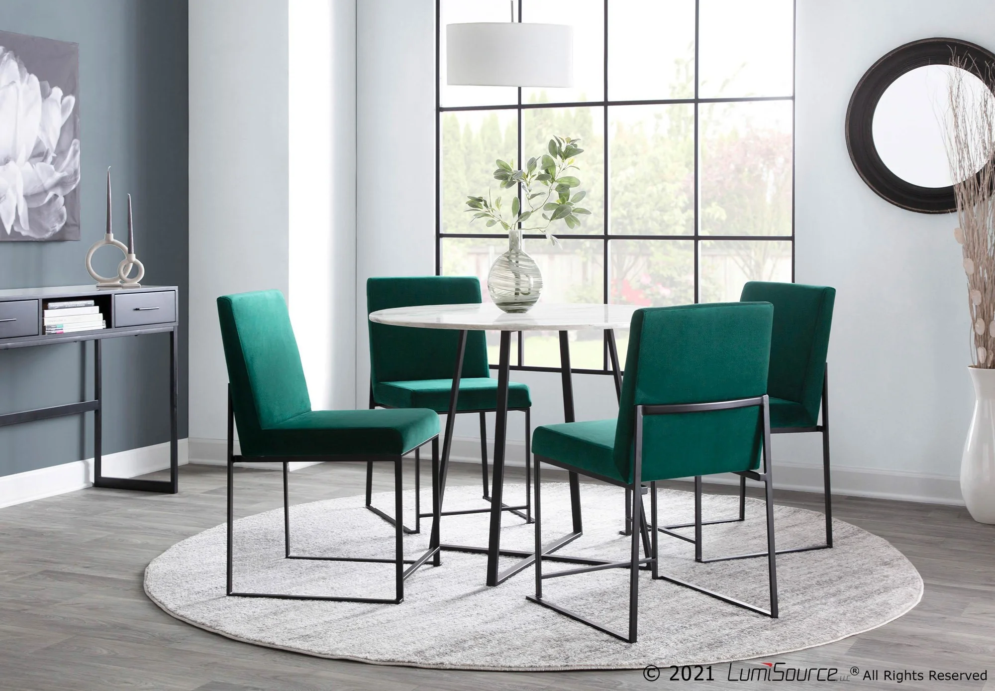 High Back Fuji Dining Chair - Set of 2 Black By LumiSource - DC-HBFUJI BKVBK2 - Image 29