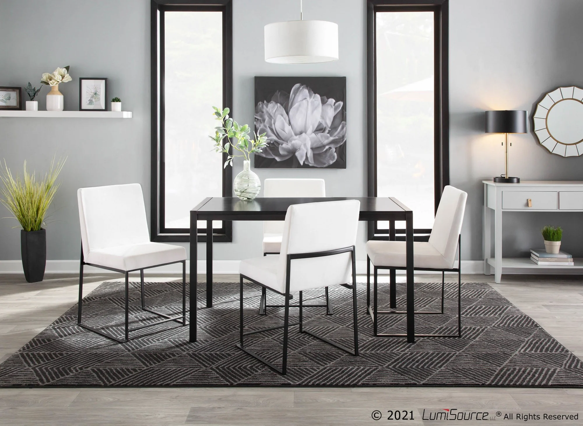 High Back Fuji Dining Chair - Set of 2 Black By LumiSource - DC-HBFUJI BKVBK2 - Image 39