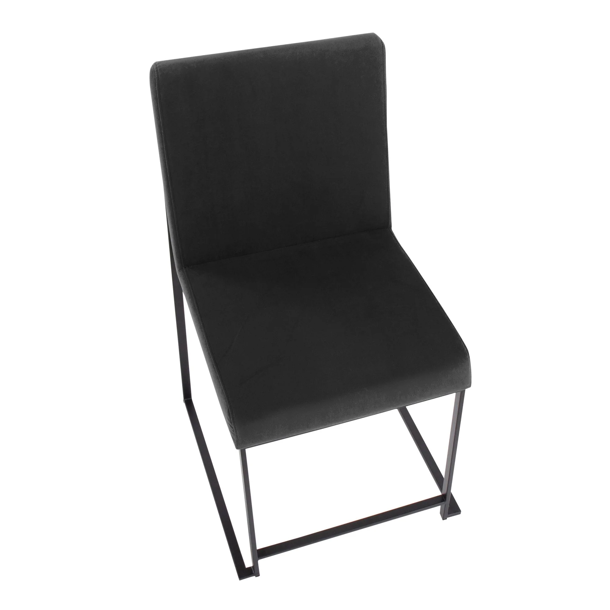 High Back Fuji Dining Chair - Set of 2 Black By LumiSource - DC-HBFUJI BKVBK2 - Image 4