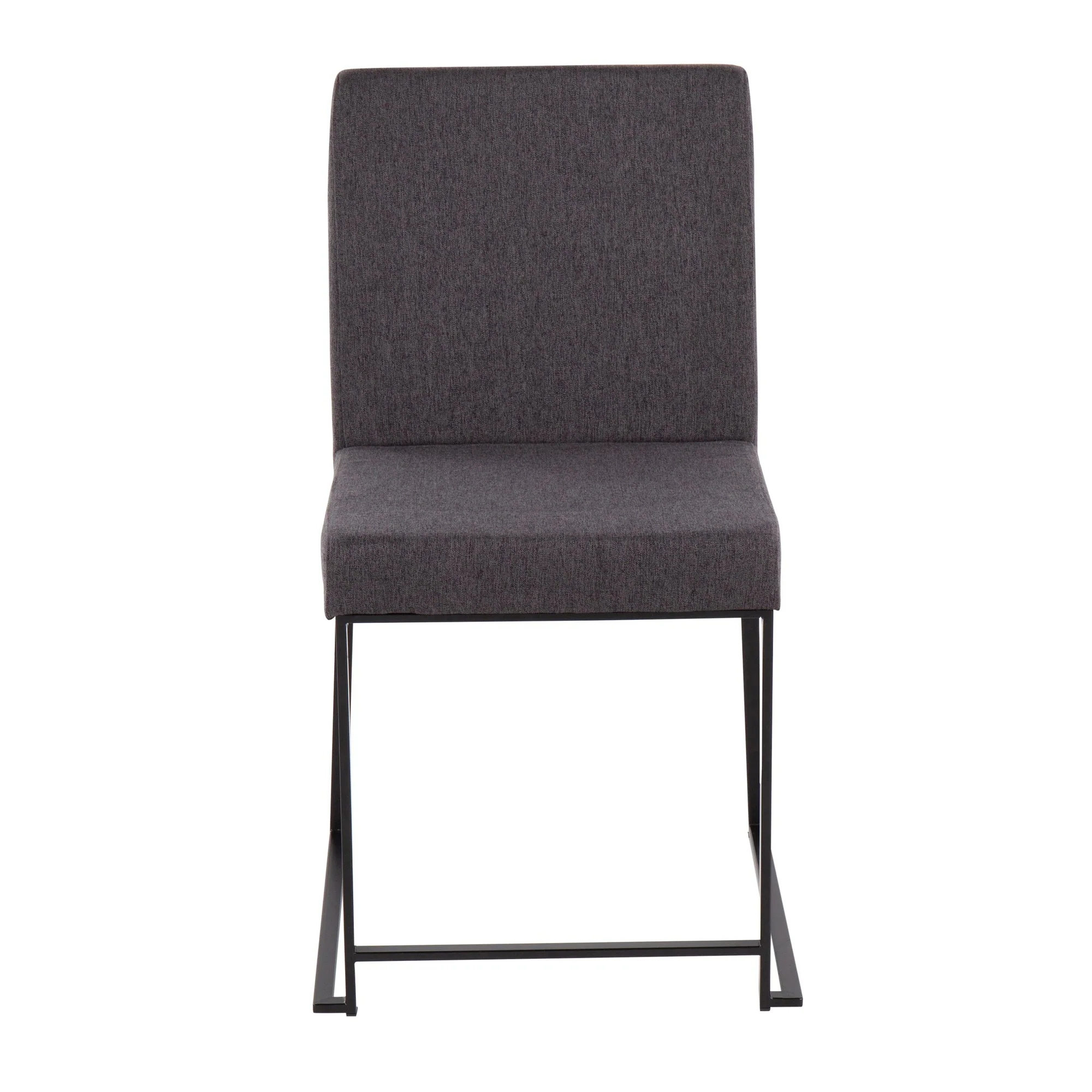 High Back Fuji Dining Chair - Set of 2 Gray By LumiSource - DC-HBFUJI BKCHAR2 - Image 2