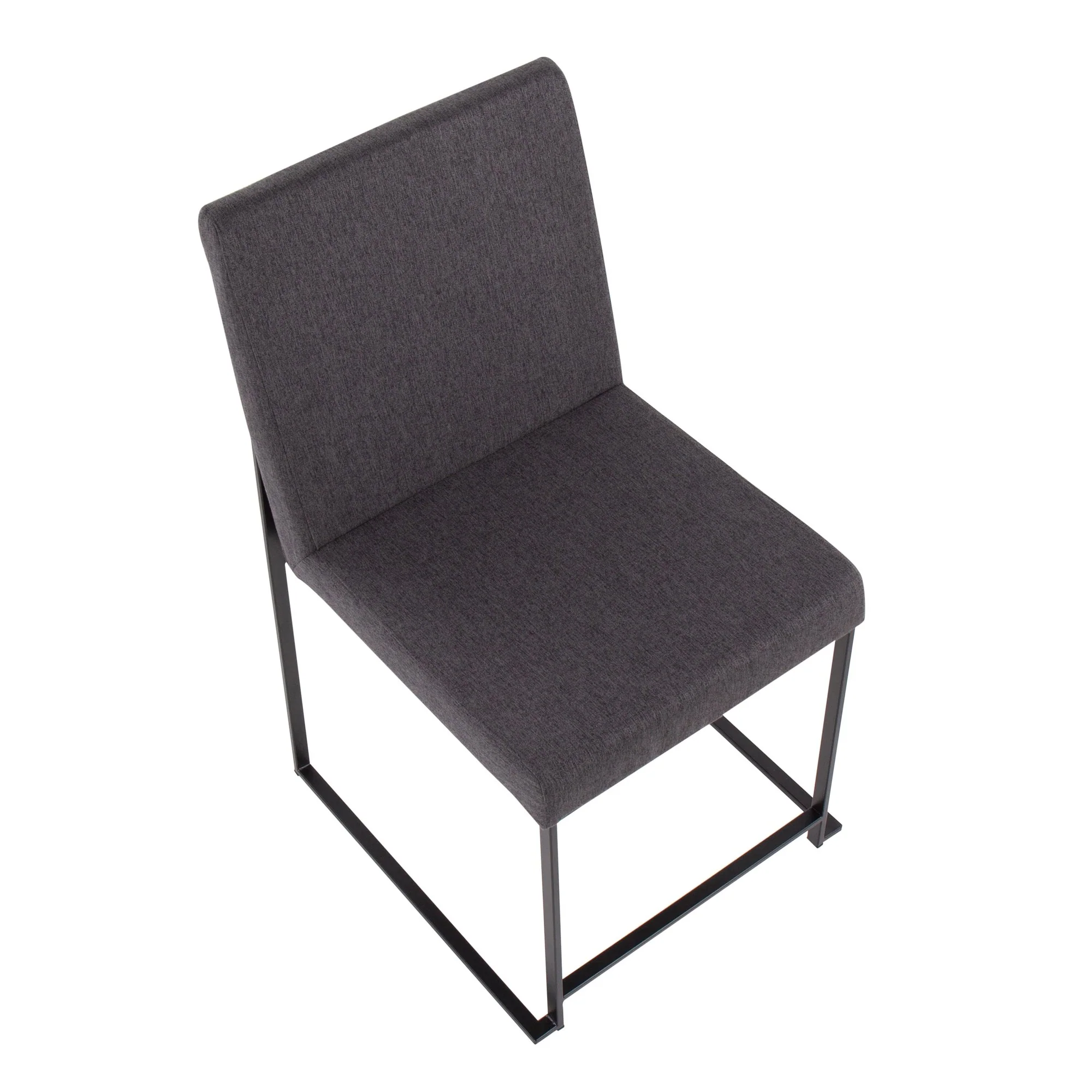 High Back Fuji Dining Chair - Set of 2 Gray By LumiSource - DC-HBFUJI BKCHAR2 - Image 3