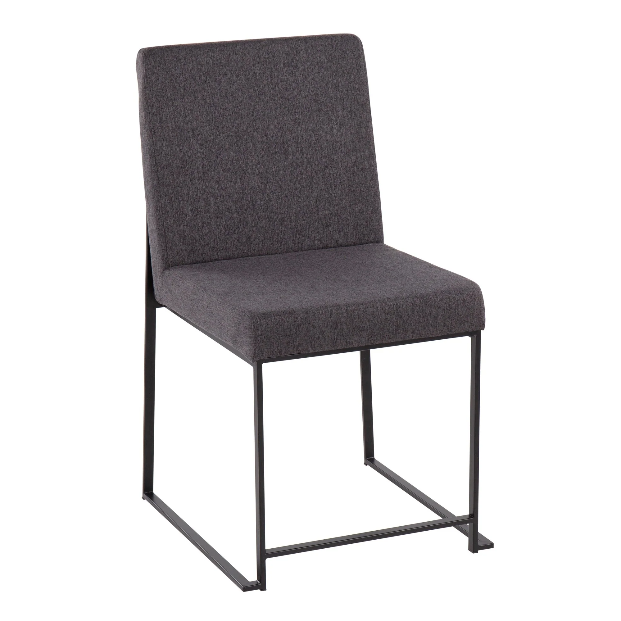 High Back Fuji Dining Chair - Set of 2 Gray By LumiSource - DC-HBFUJI BKCHAR2 - Image 5