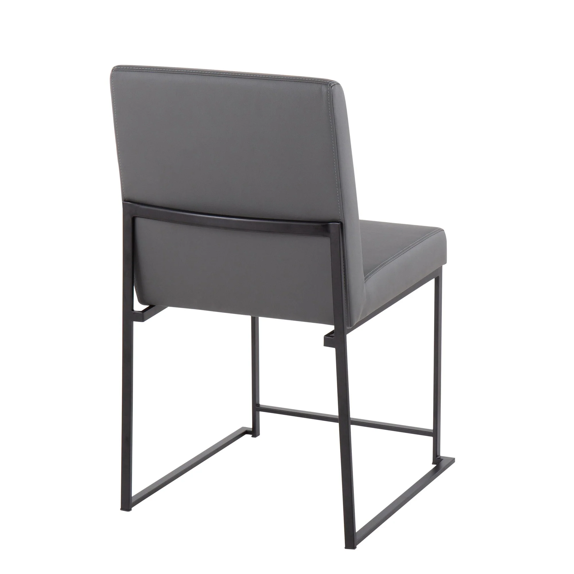 High Back Fuji Dining Chair - Set of 2 Gray By LumiSource - DC-HBFUJI BKGY2 - Image 10