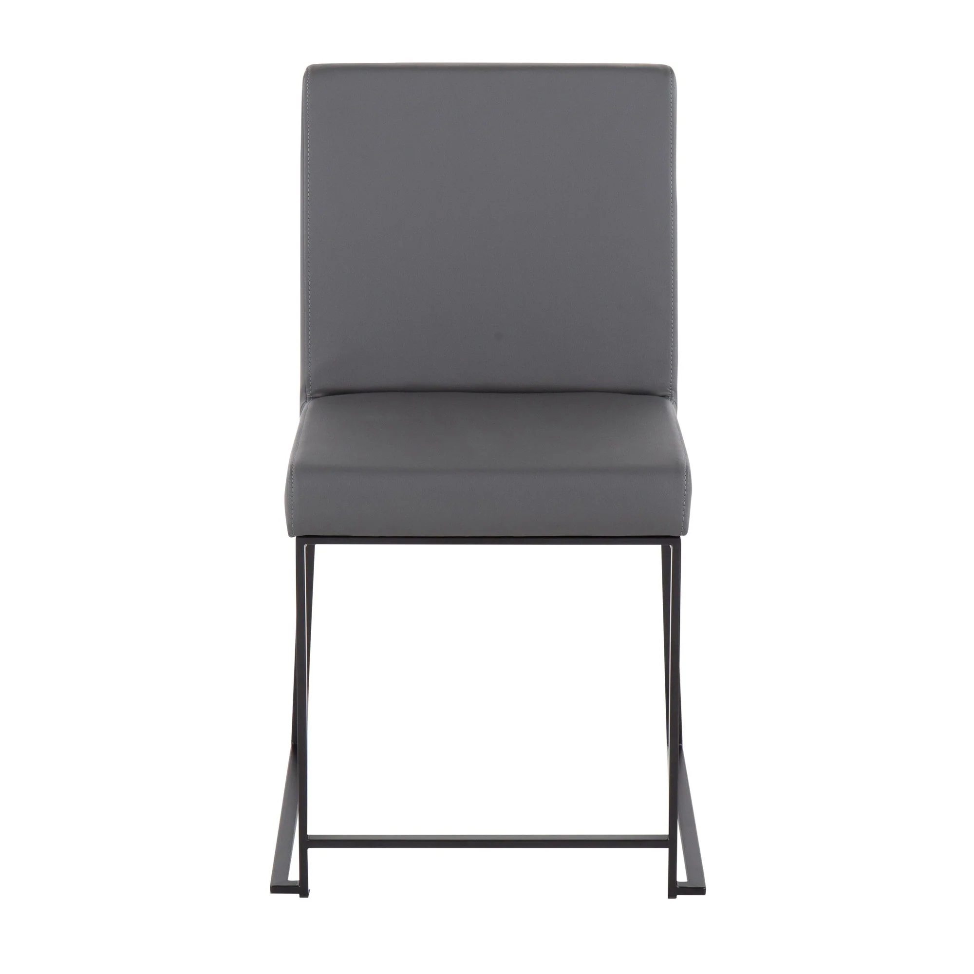 High Back Fuji Dining Chair - Set of 2 Gray By LumiSource - DC-HBFUJI BKGY2 - Image 3