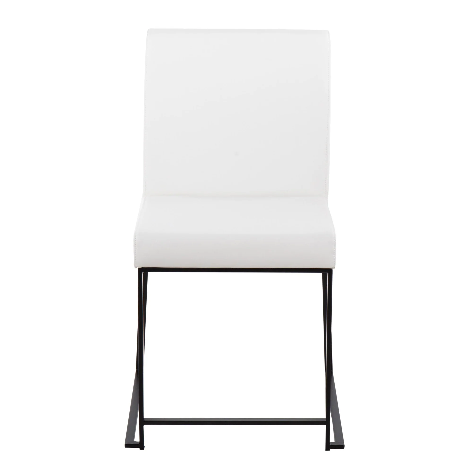 High Back Fuji Dining Chair - Set of 2 White By LumiSource - Image 3