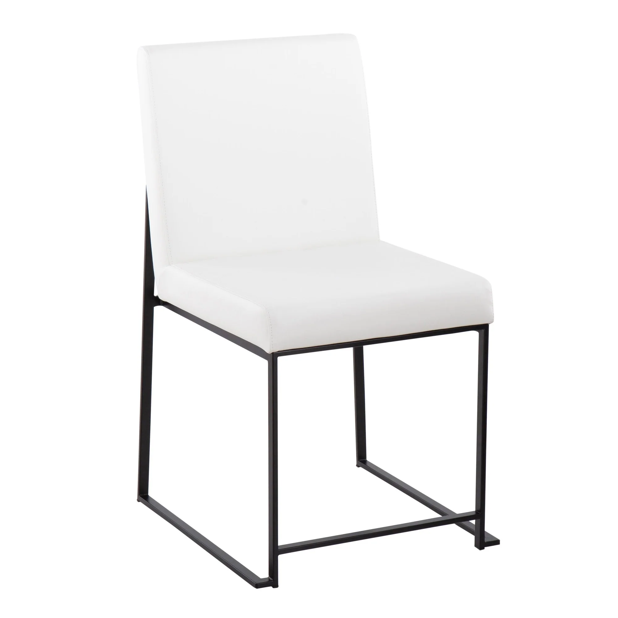 High Back Fuji Dining Chair - Set of 2 White By LumiSource - Image 8