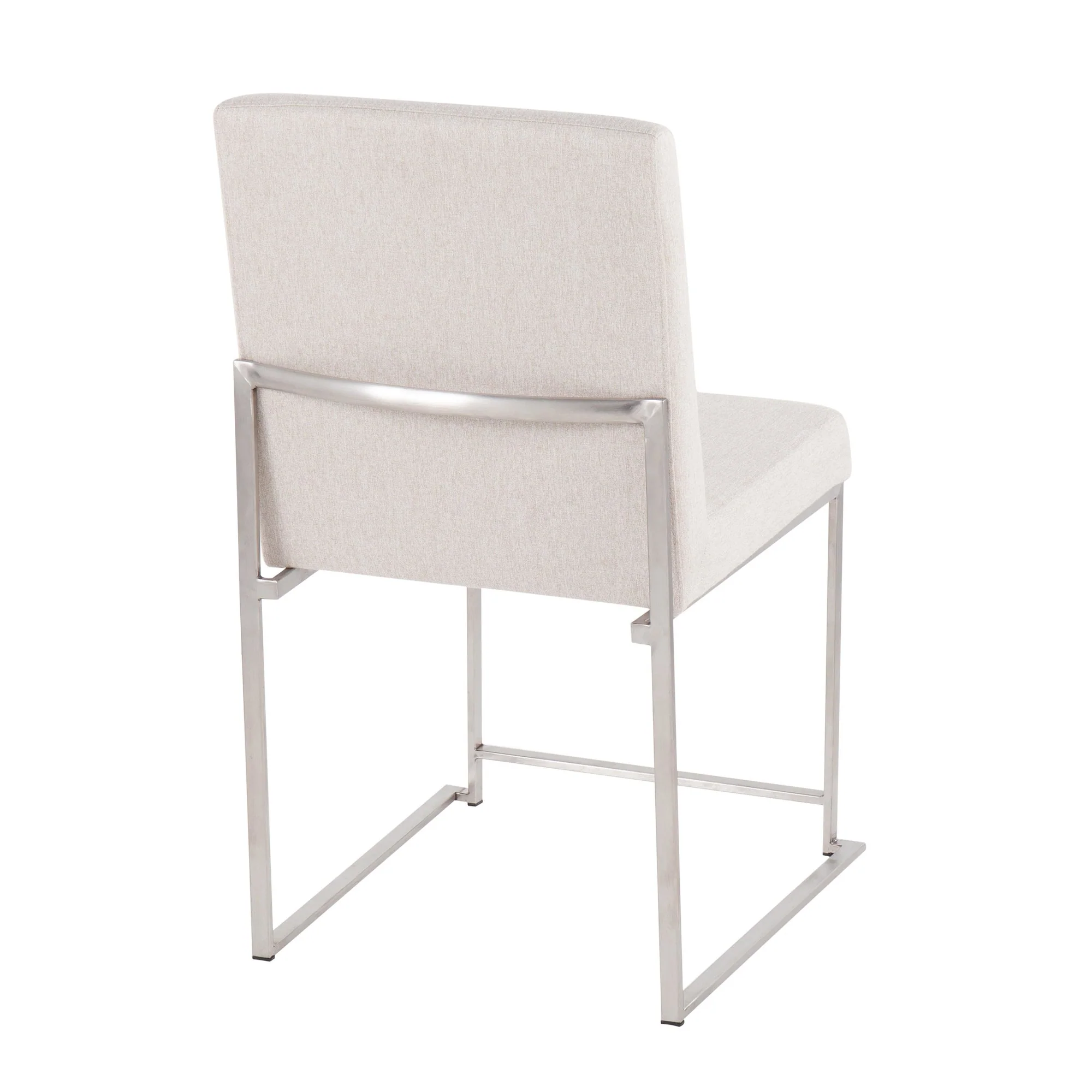 High Back Fuji Dining Chair - Set of 2 Beige By LumiSource - DC-HBFUJI SSBG2 - Image 7
