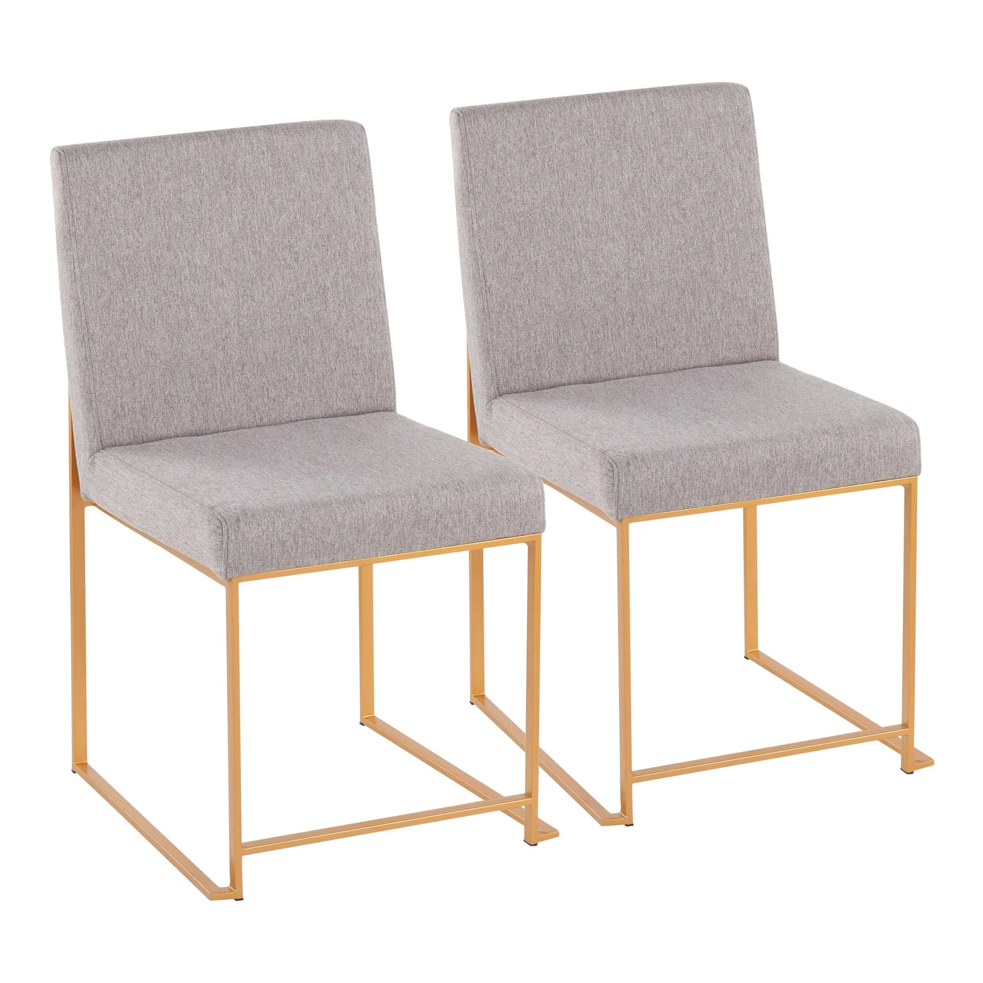 High Back Fuji Dining Chair - Set of 2 Beige By LumiSource - DC-HBFUJI AUBG2 - Image 17