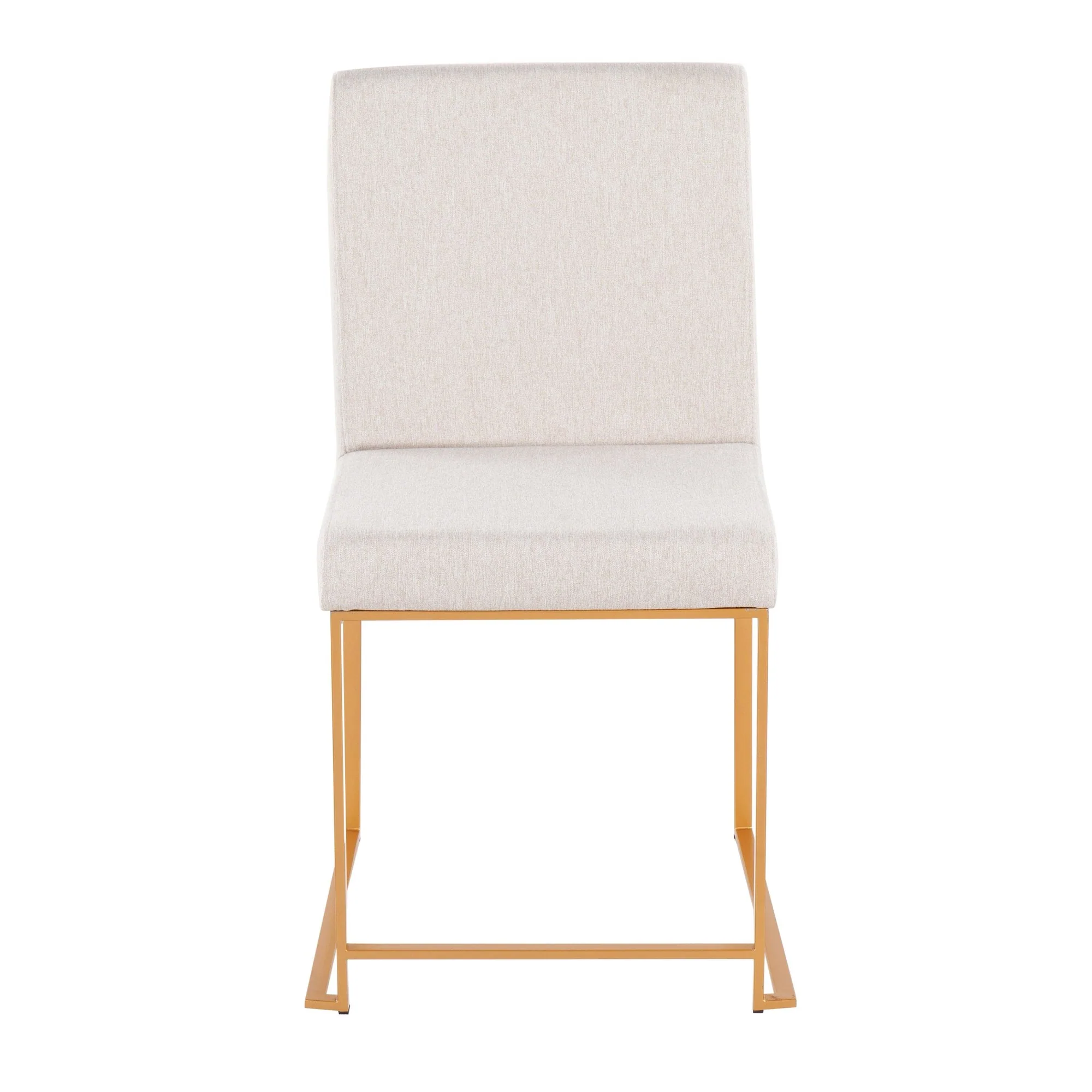High Back Fuji Dining Chair - Set of 2 Beige By LumiSource - DC-HBFUJI AUBG2 - Image 2
