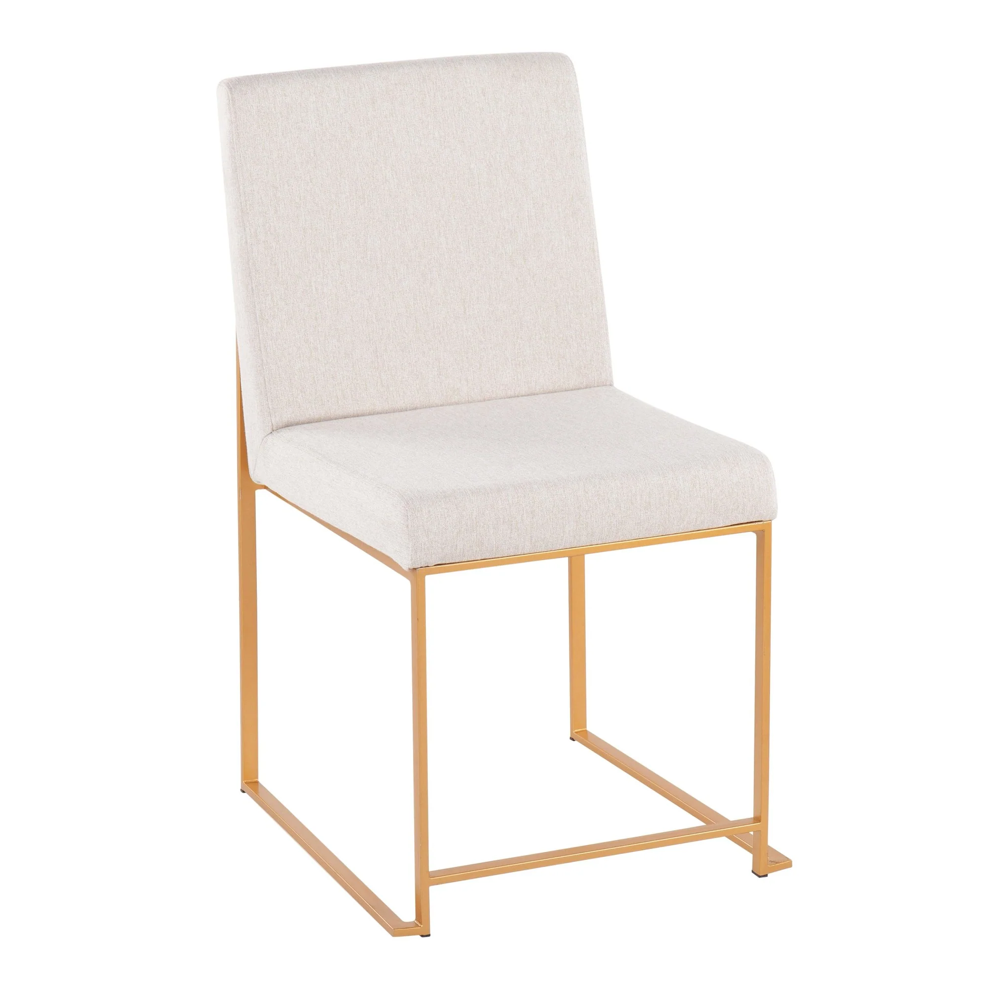 High Back Fuji Dining Chair - Set of 2 Beige By LumiSource - DC-HBFUJI AUBG2 - Image 5