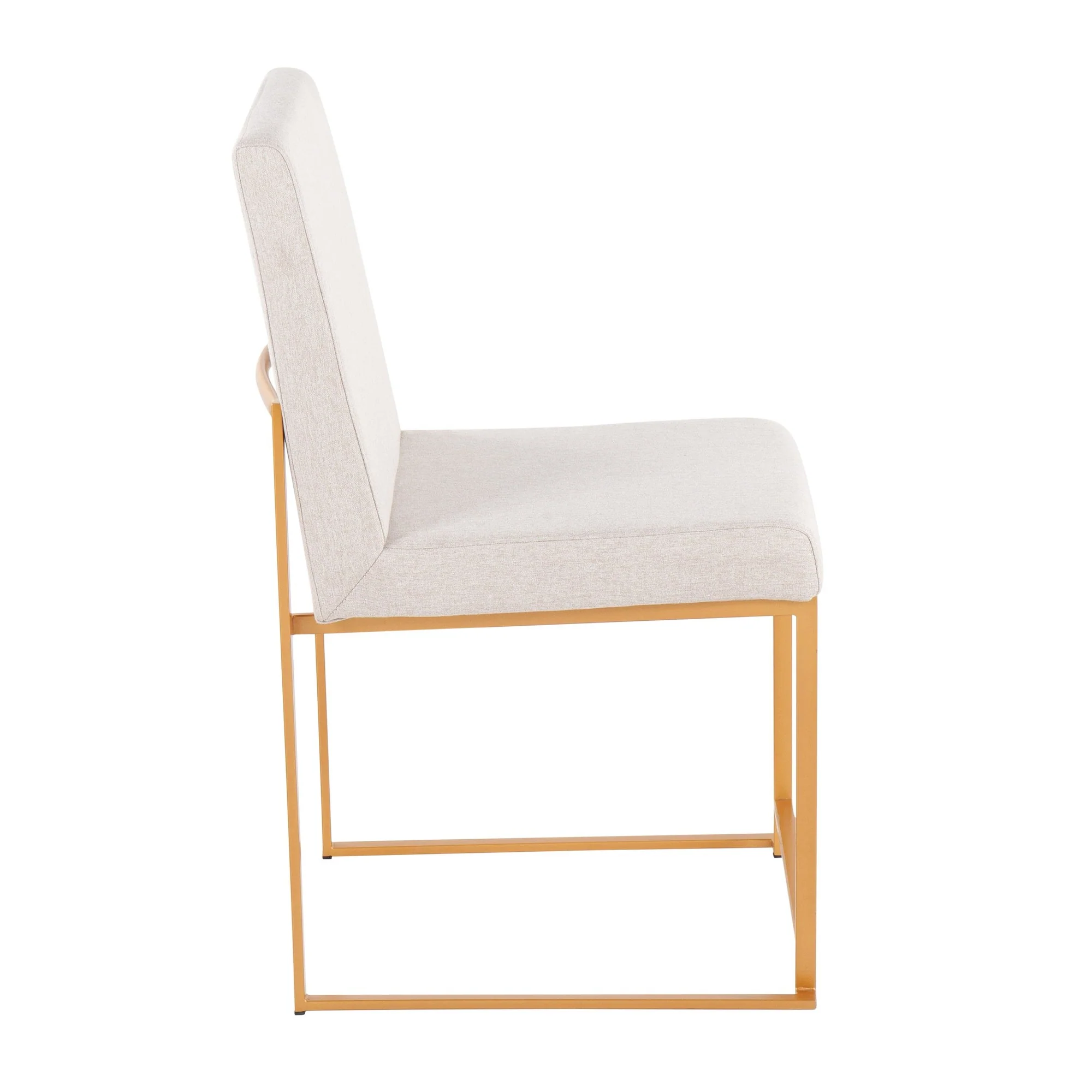 High Back Fuji Dining Chair - Set of 2 Beige By LumiSource - DC-HBFUJI AUBG2 - Image 6