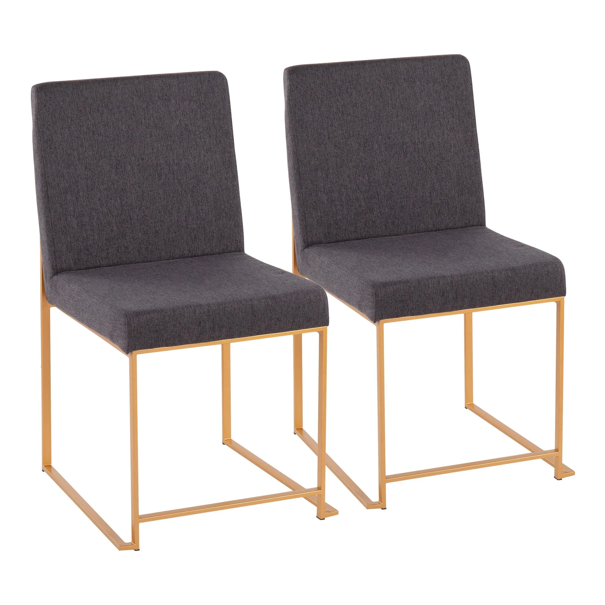 High Back Fuji Dining Chair - Set of 2 Beige By LumiSource - DC-HBFUJI AUBG2 - Image 9
