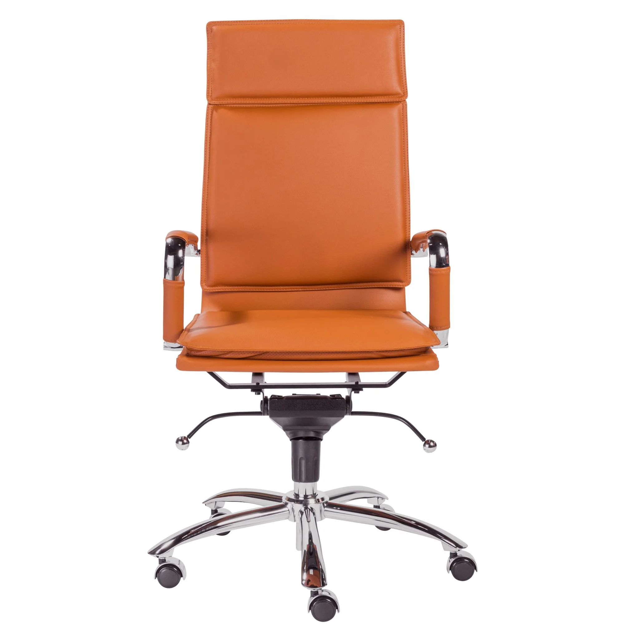 High Back Office Chair in Black with Chromed Steel Base By Homeroots - 370545 - Image 11