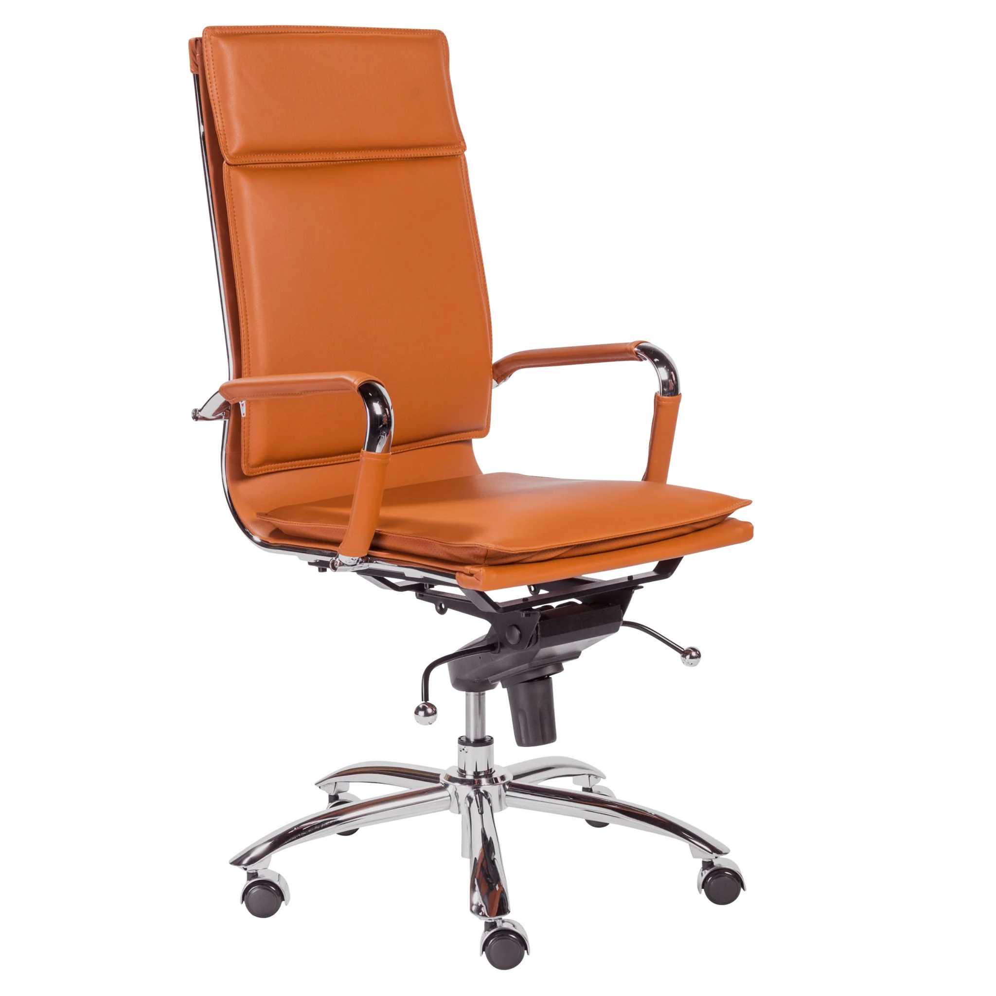 High Back Office Chair in Black with Chromed Steel Base By Homeroots - 370545 - Image 12