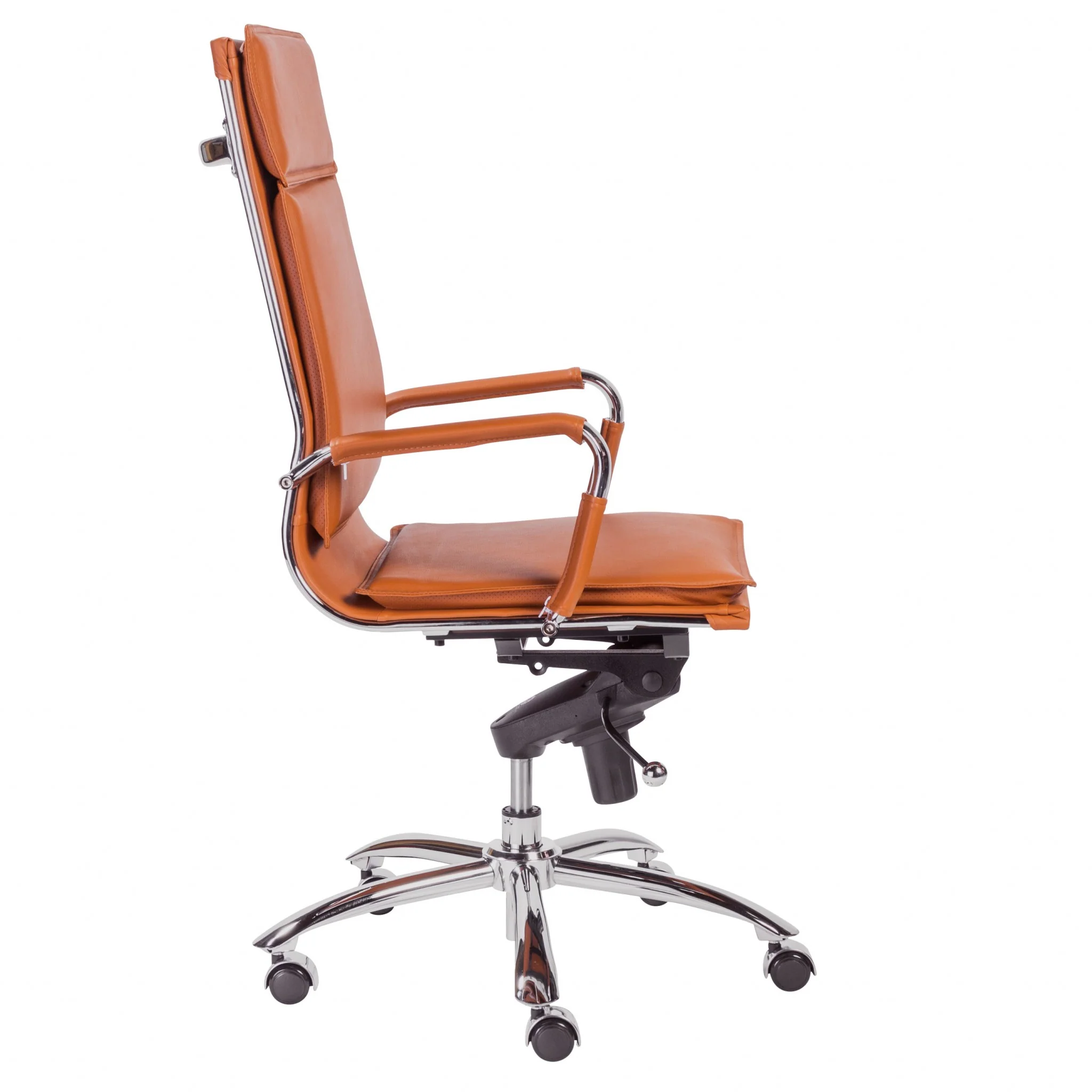 High Back Office Chair in Black with Chromed Steel Base By Homeroots - 370545 - Image 13