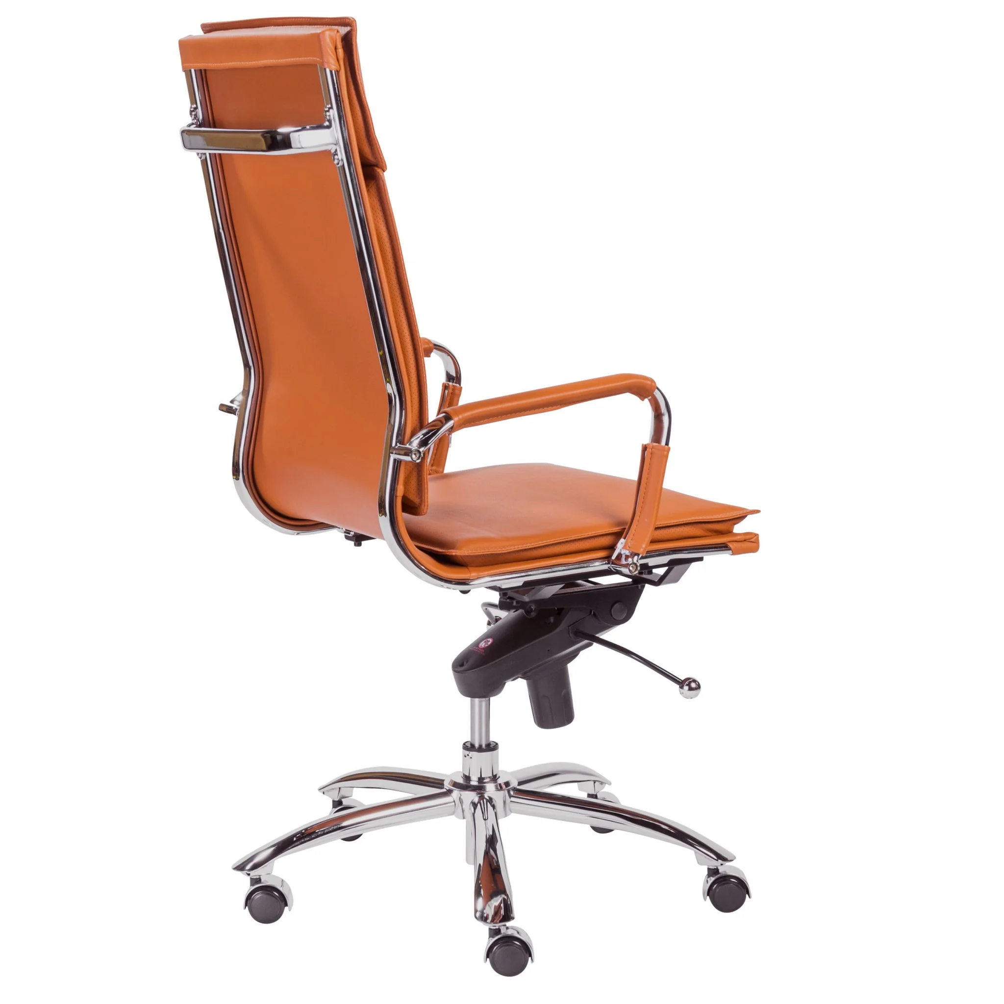 High Back Office Chair in Black with Chromed Steel Base By Homeroots - 370545 - Image 14