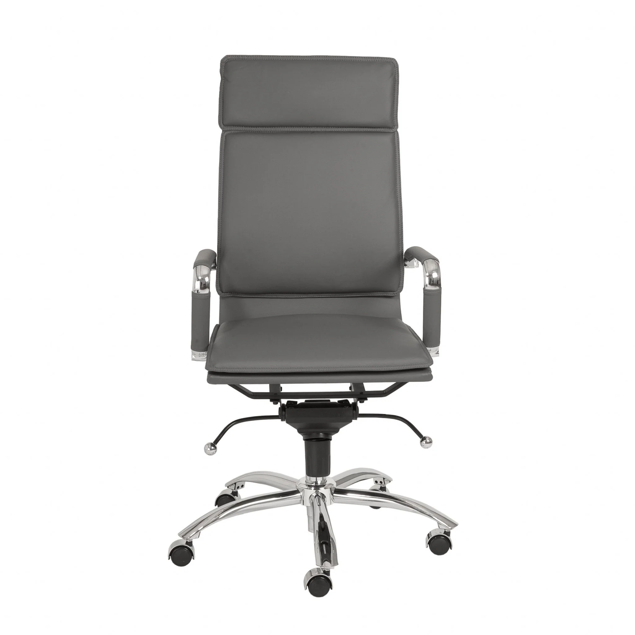 High Back Office Chair in Black with Chromed Steel Base By Homeroots - 370545 - Image 17