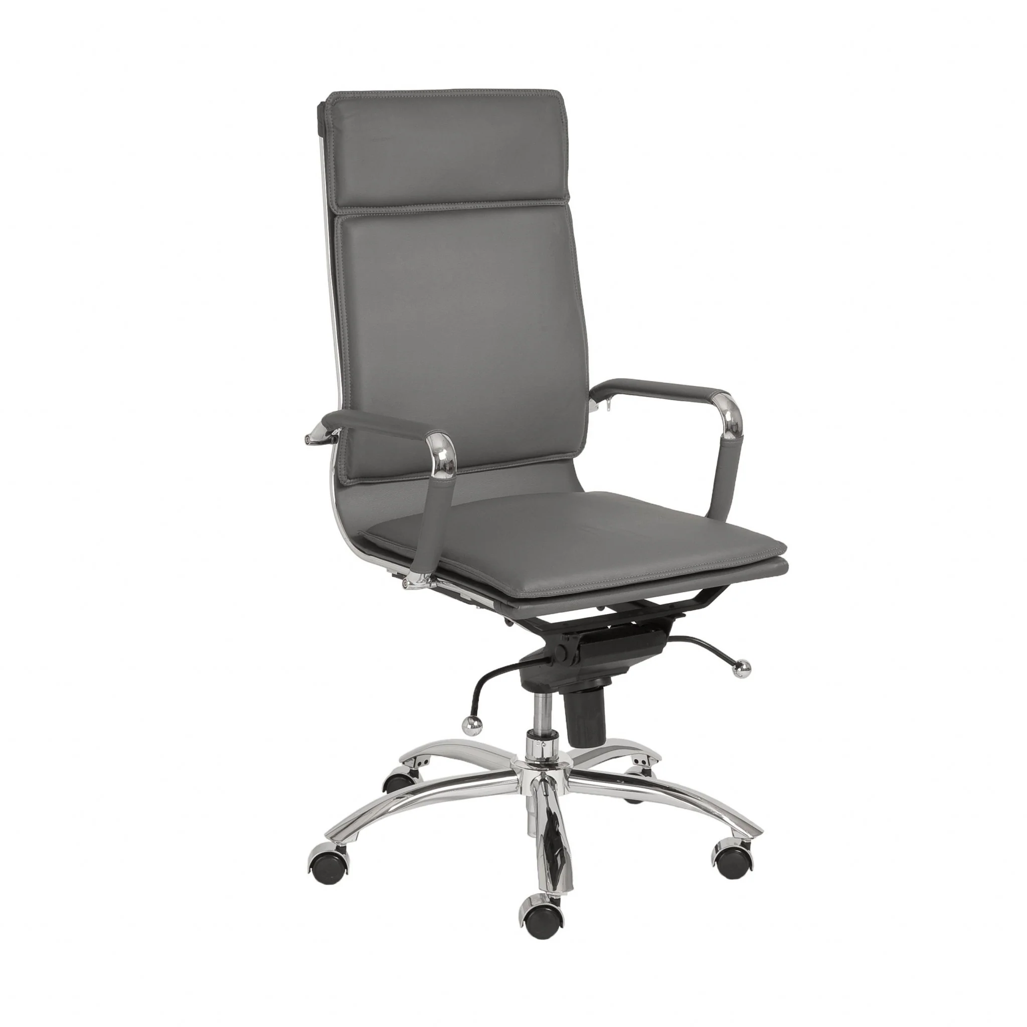 High Back Office Chair in Black with Chromed Steel Base By Homeroots - 370545 - Image 18