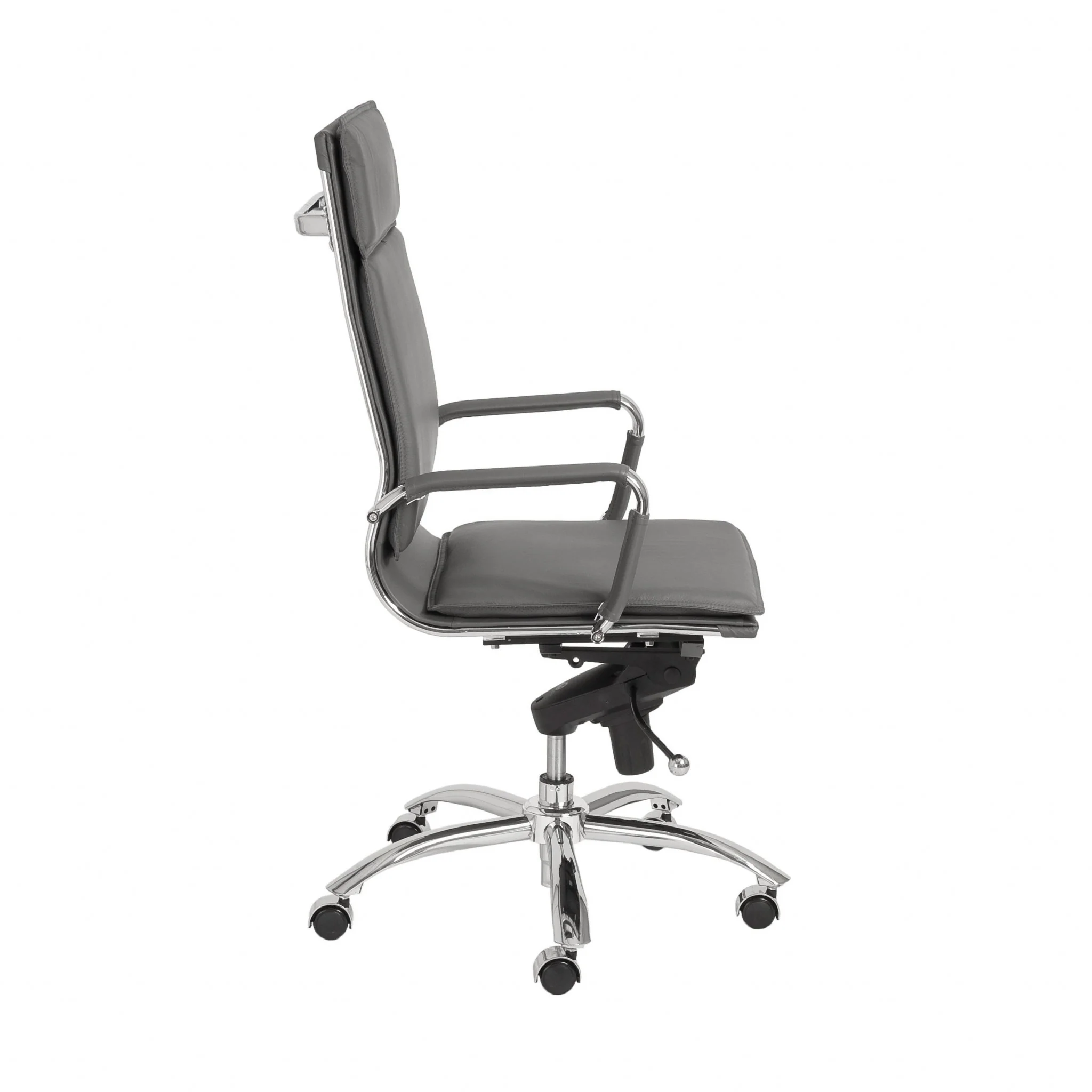 High Back Office Chair in Black with Chromed Steel Base By Homeroots - 370545 - Image 19