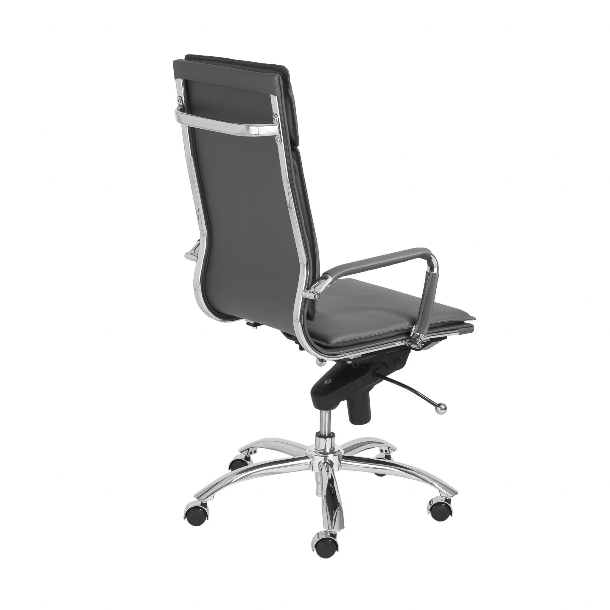 High Back Office Chair in Black with Chromed Steel Base By Homeroots - 370545 - Image 20