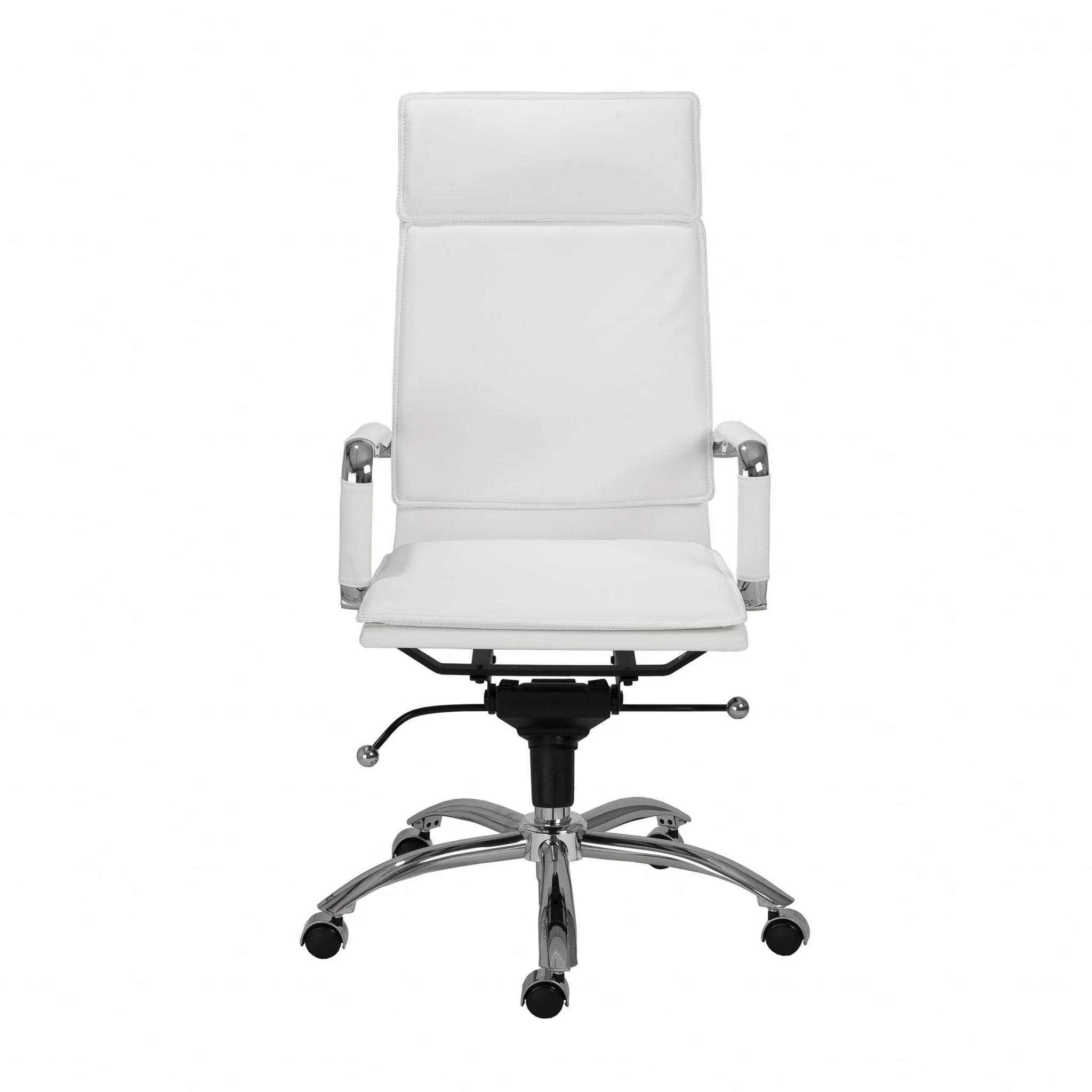 High Back Office Chair in Black with Chromed Steel Base By Homeroots - 370545 - Image 22