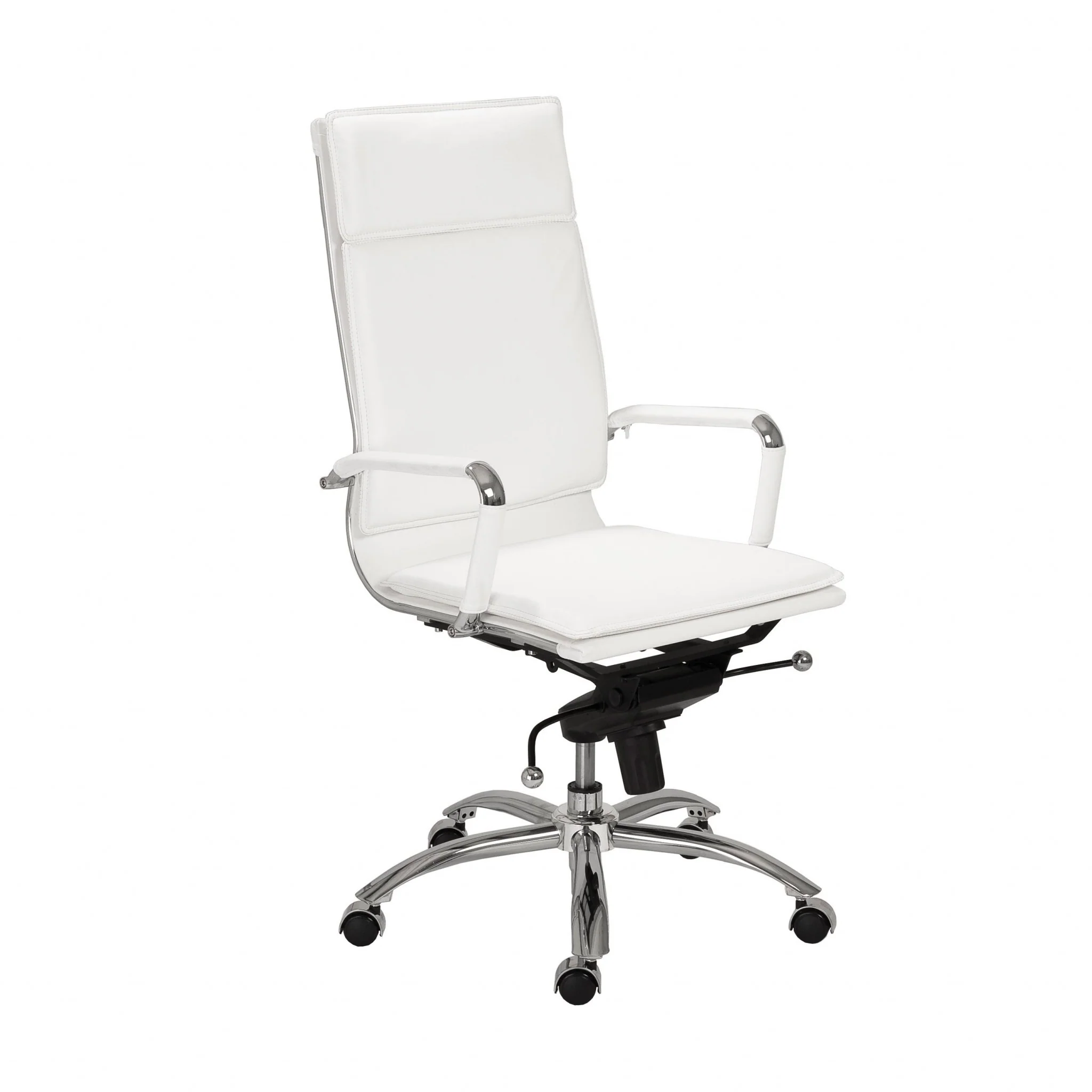 High Back Office Chair in Black with Chromed Steel Base By Homeroots - 370545 - Image 23
