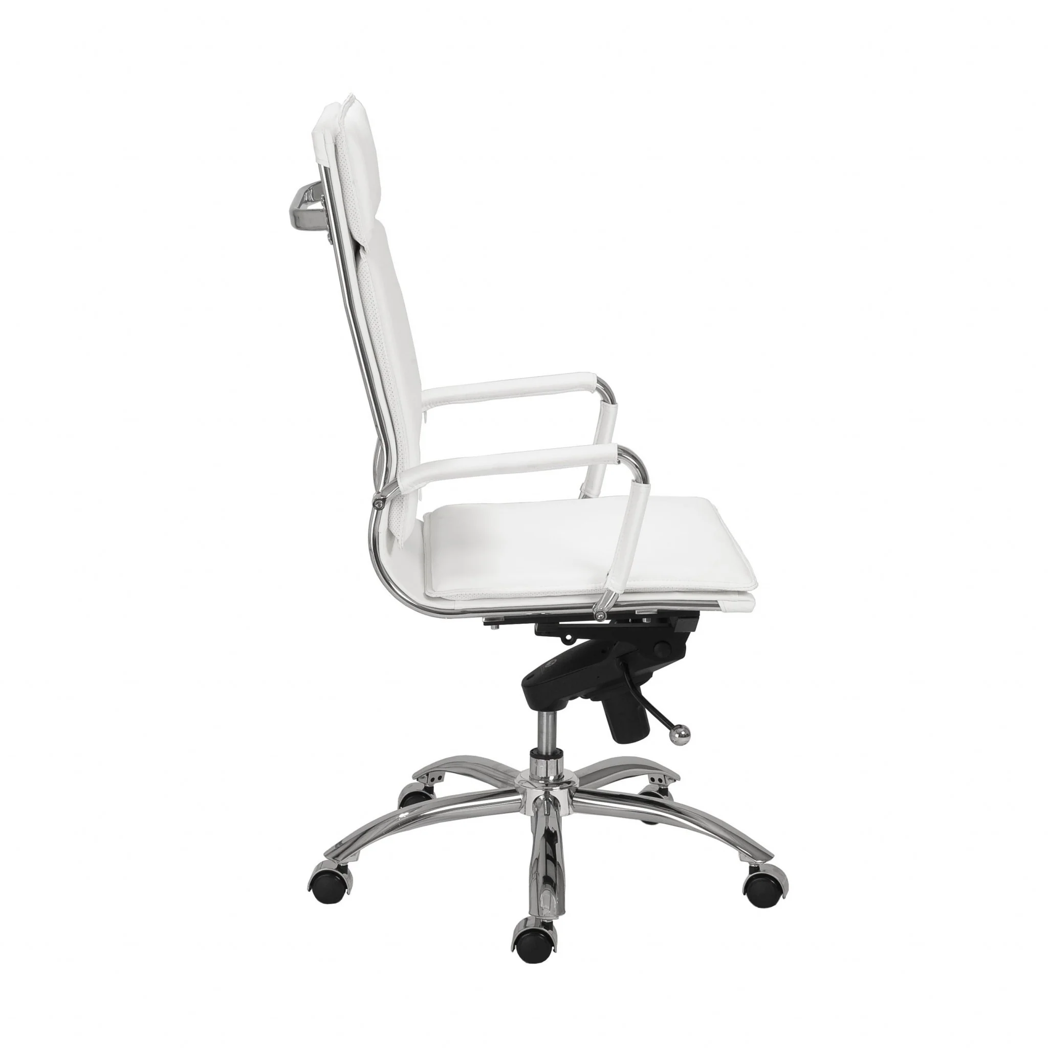 High Back Office Chair in Black with Chromed Steel Base By Homeroots - 370545 - Image 24